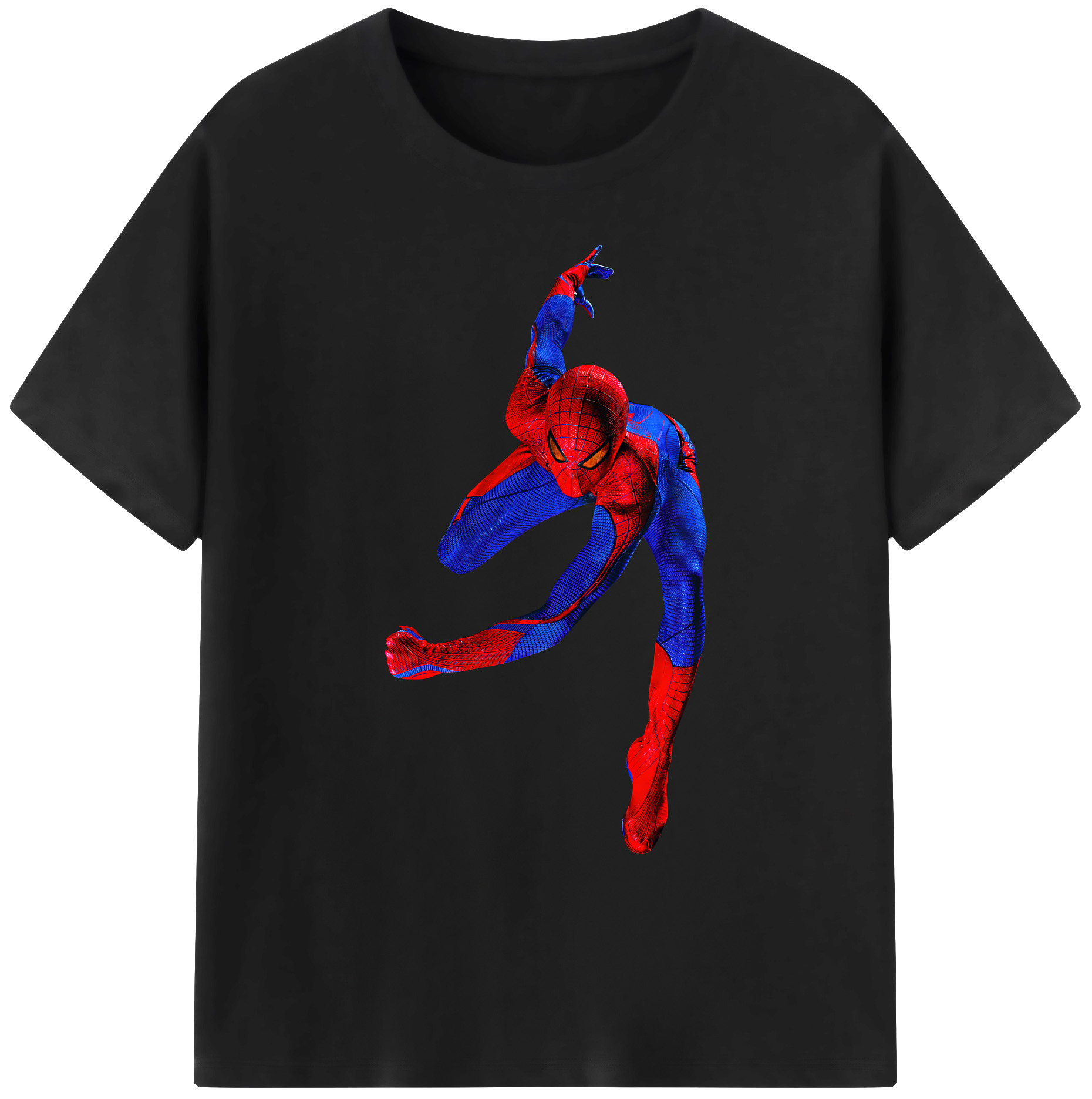 （画像用） Spider Man スパイダーマン 綿100％ メンズ半袖Tシャツ｜肌触りやわらか＆通気性