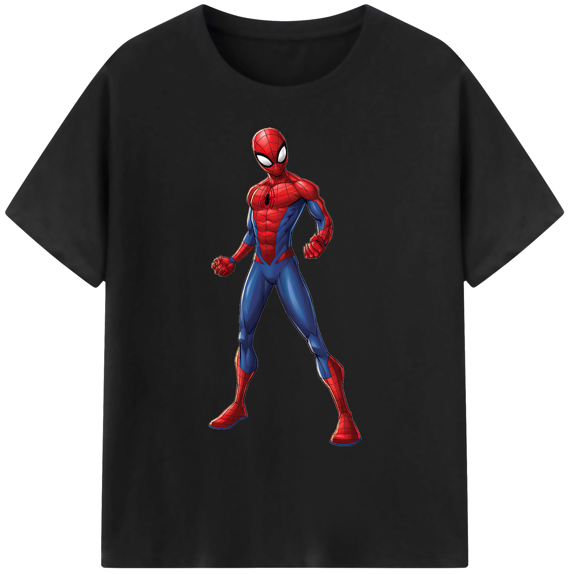 （画像用） Spider Man スパイダーマン 綿100％ メンズ半袖Tシャツ｜肌触りやわらか＆通気性