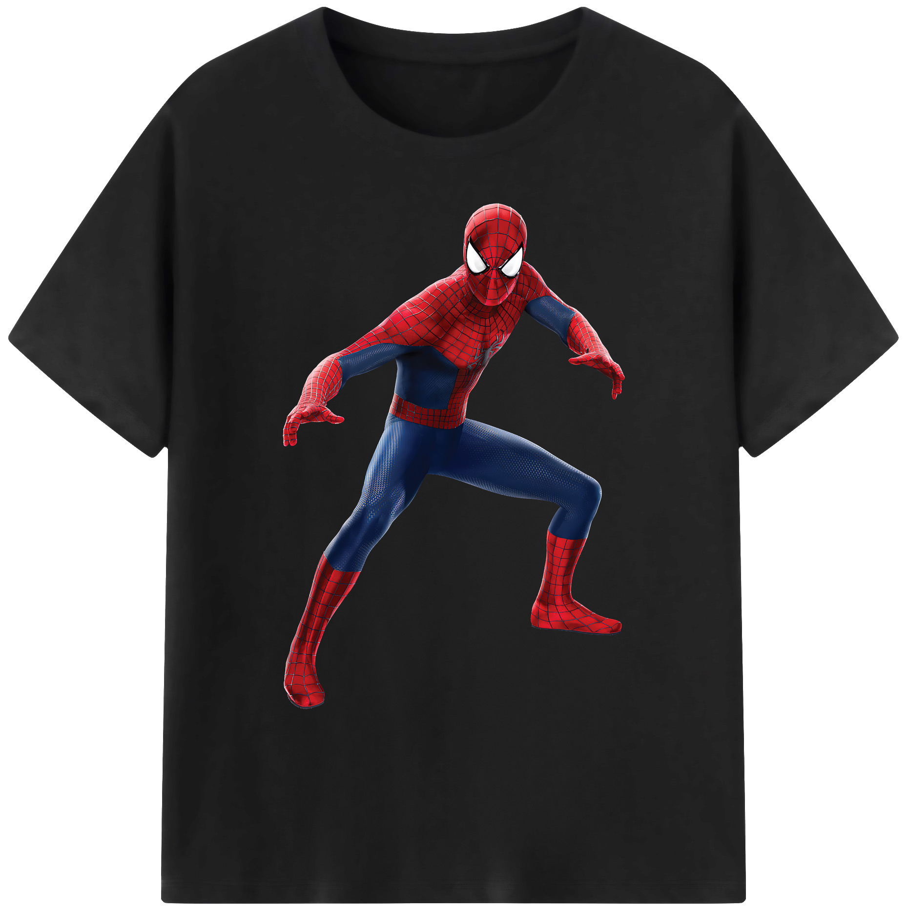 （画像用） Spider Man スパイダーマン 綿100％ メンズ半袖Tシャツ｜肌触りやわらか＆通気性