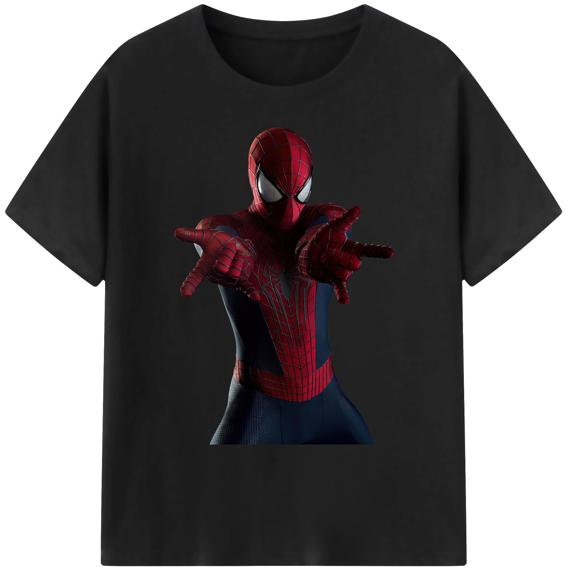 （画像用） Spider Man スパイダーマン 綿100％ メンズ半袖Tシャツ｜肌触りやわらか＆通気性