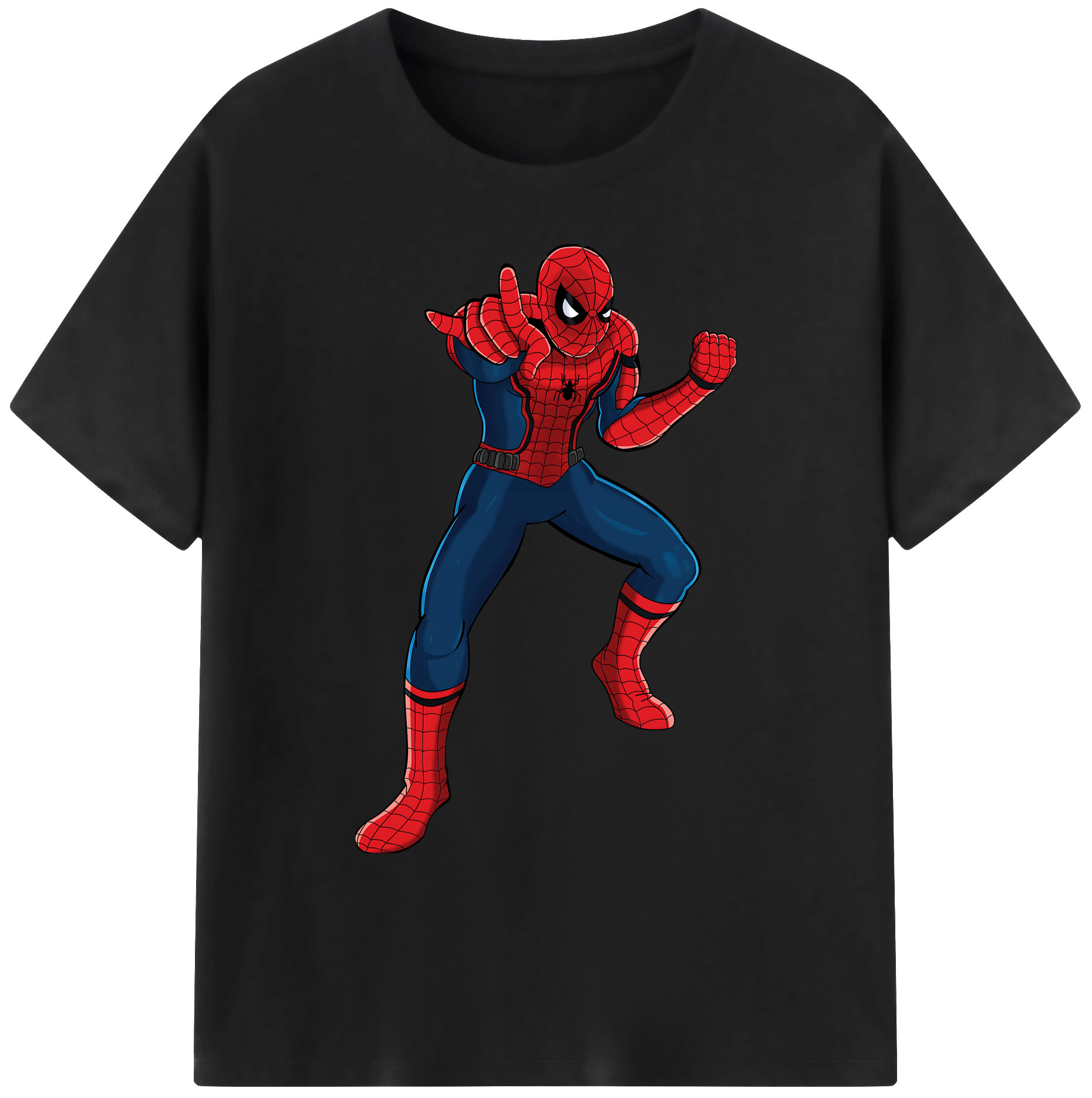 （画像用） Spider Man スパイダーマン 綿100％ メンズ半袖Tシャツ｜肌触りやわらか＆通気性