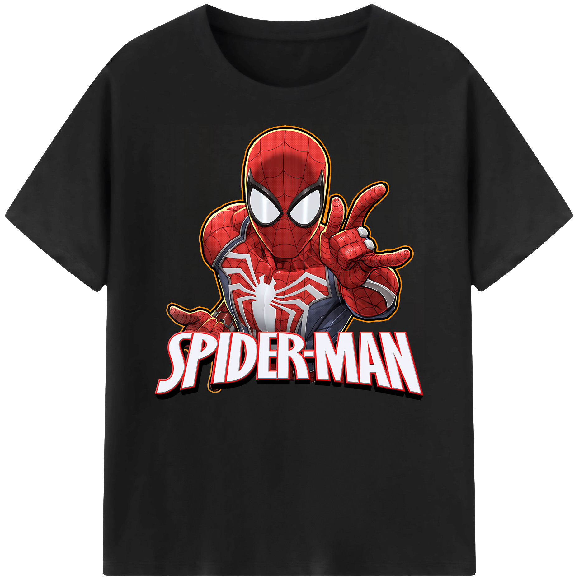 （画像用） Spider Man スパイダーマン 綿100％ メンズ半袖Tシャツ｜肌触りやわらか＆通気性