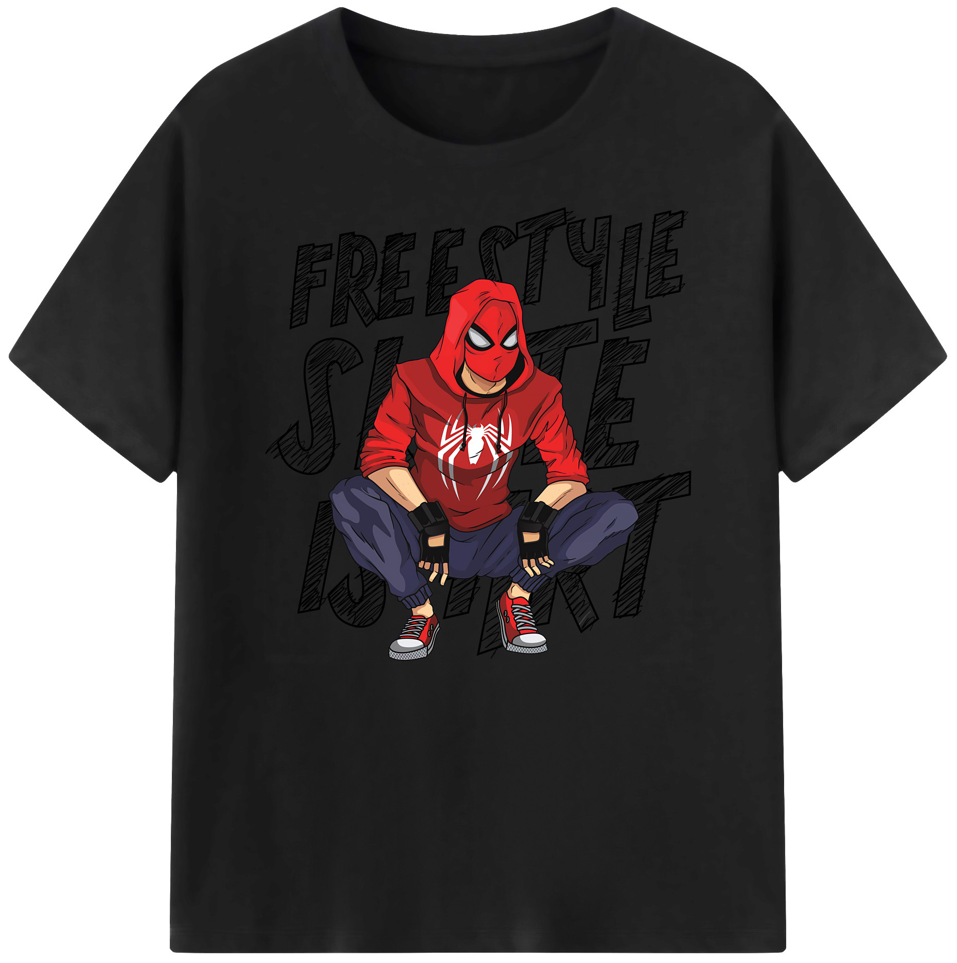 （画像用） Spider Man スパイダーマン 綿100％ メンズ半袖Tシャツ｜肌触りやわらか＆通気性