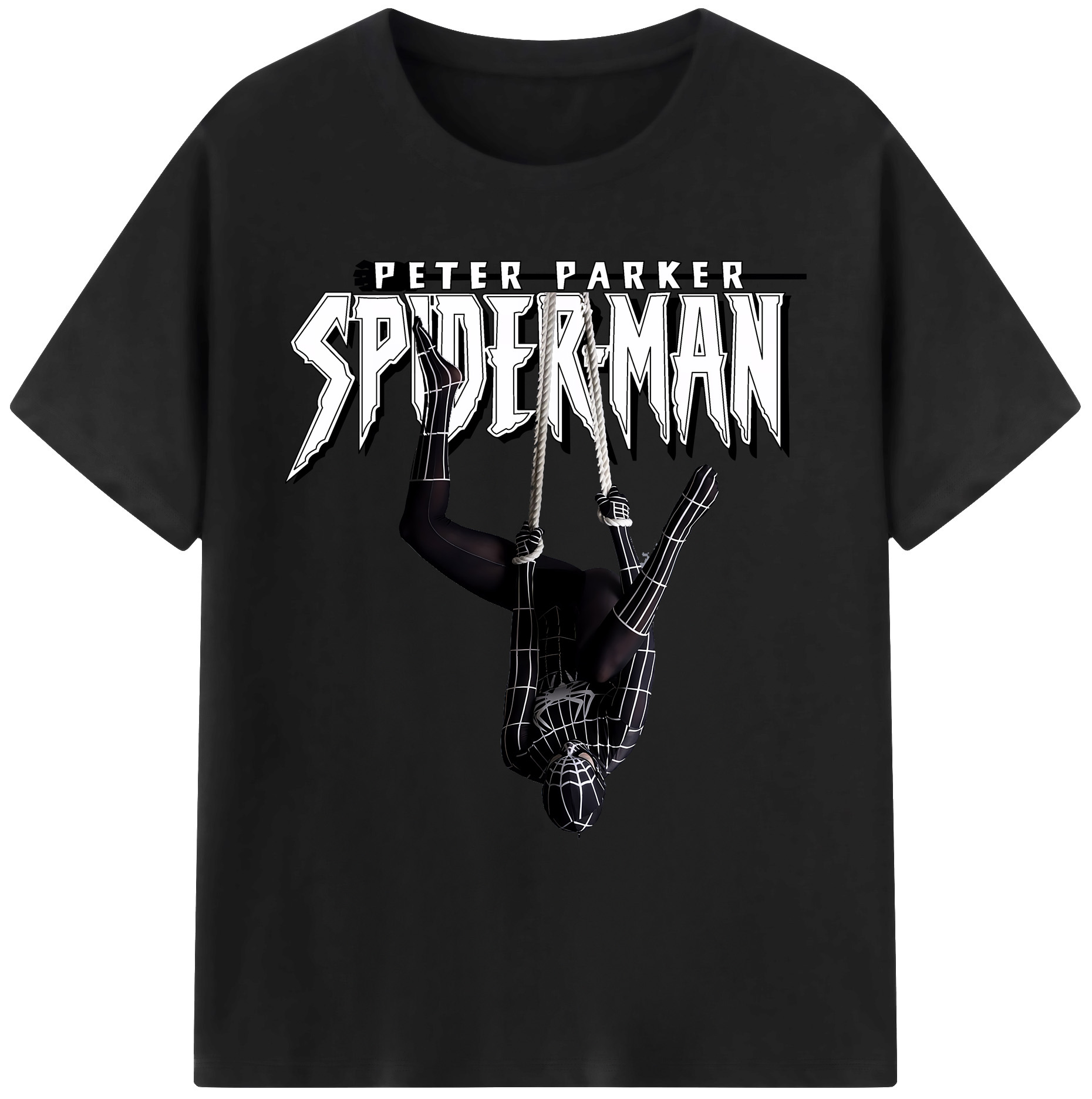 （画像用） Spider Man スパイダーマン 綿100％ メンズ半袖Tシャツ｜肌触りやわらか＆通気性