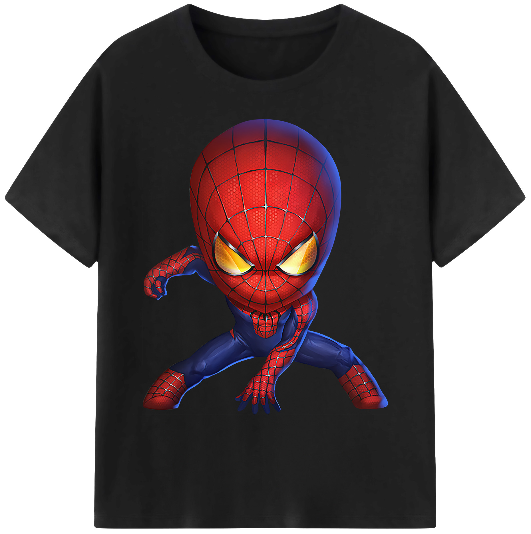 （画像用） Spider Man スパイダーマン 綿100％ メンズ半袖Tシャツ｜肌触りやわらか＆通気性