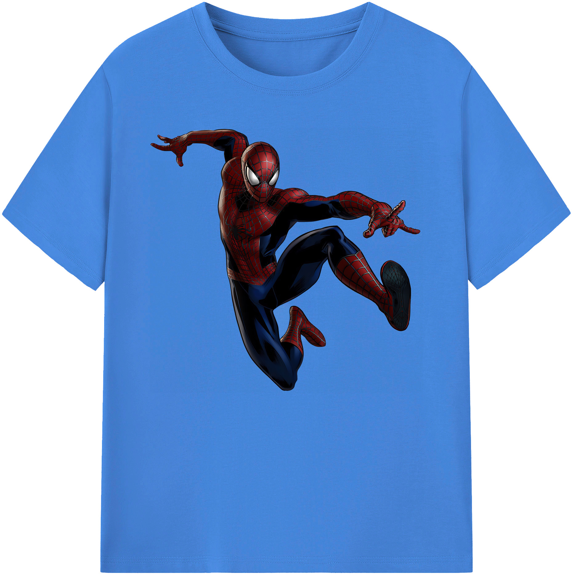 （画像用） Spider Man スパイダーマン 綿100％ メンズ半袖Tシャツ｜肌触りやわらか＆通気性