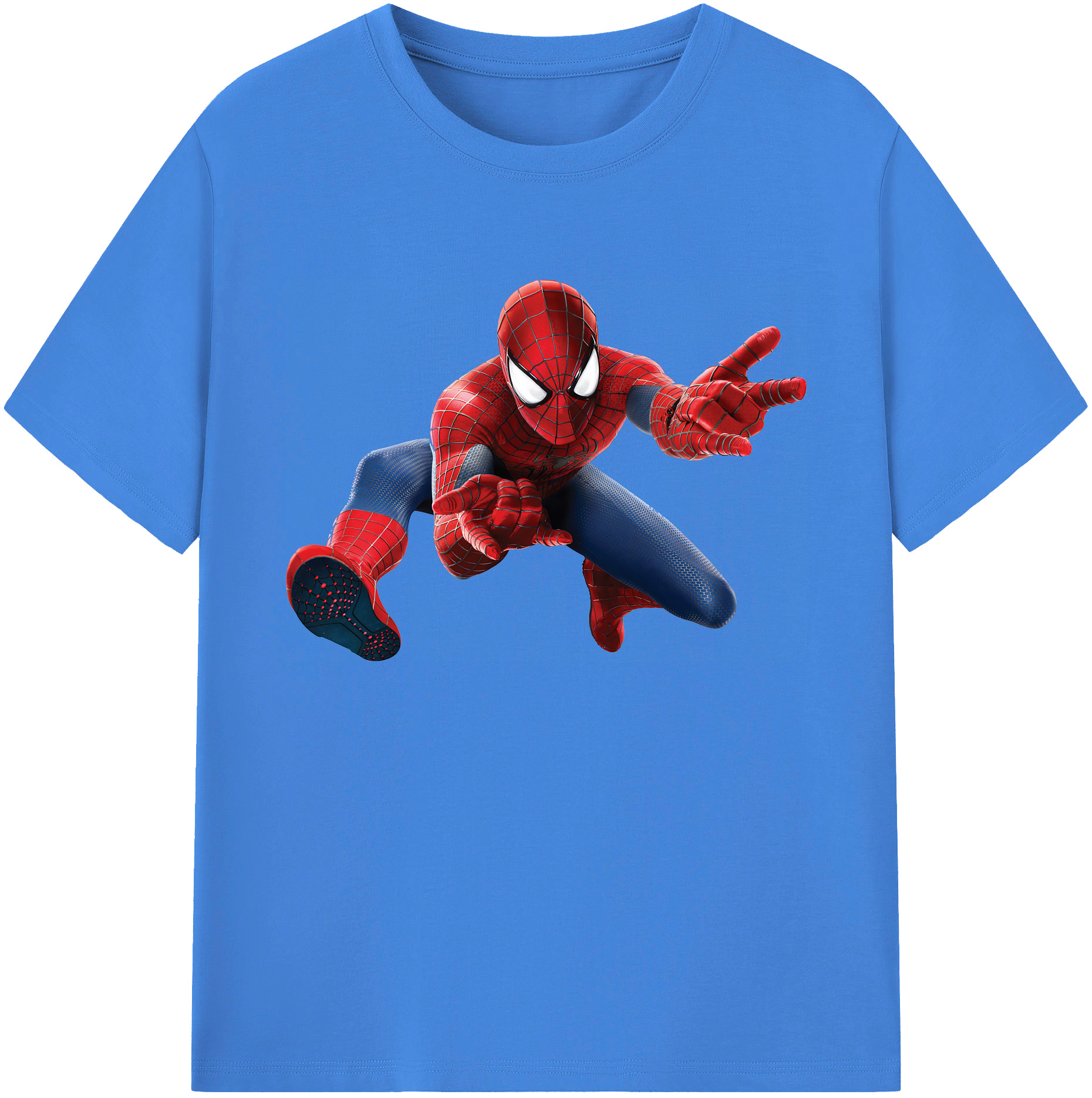 （画像用） Spider Man スパイダーマン 綿100％ メンズ半袖Tシャツ｜肌触りやわらか＆通気性