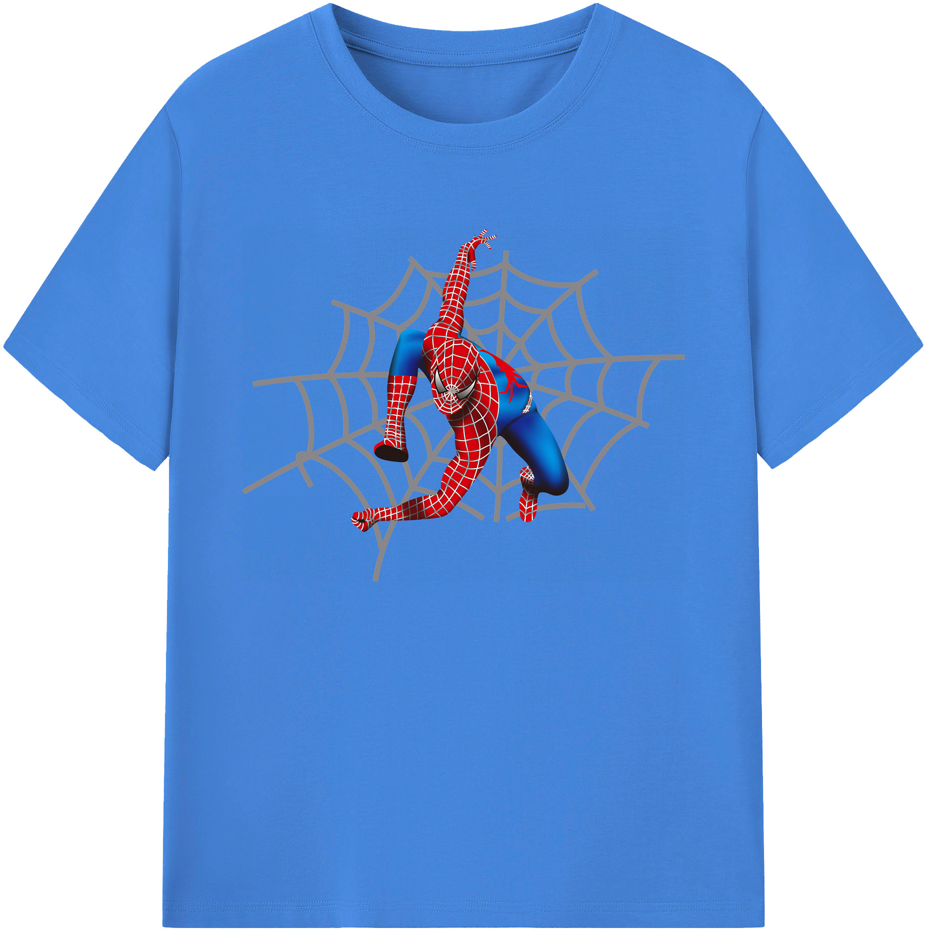 （画像用） Spider Man スパイダーマン 綿100％ メンズ半袖Tシャツ｜肌触りやわらか＆通気性