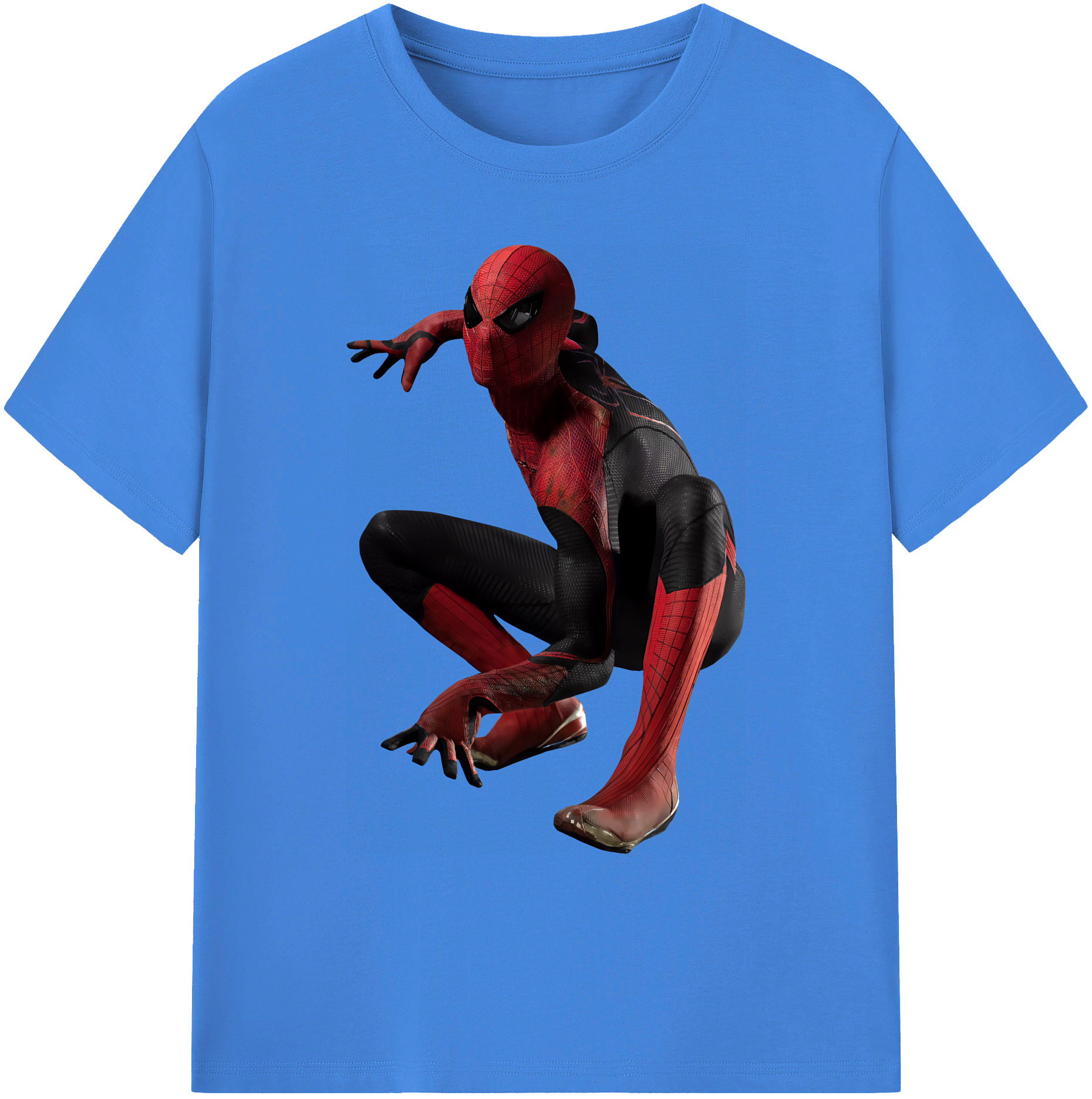 （画像用） Spider Man スパイダーマン 綿100％ メンズ半袖Tシャツ｜肌触りやわらか＆通気性