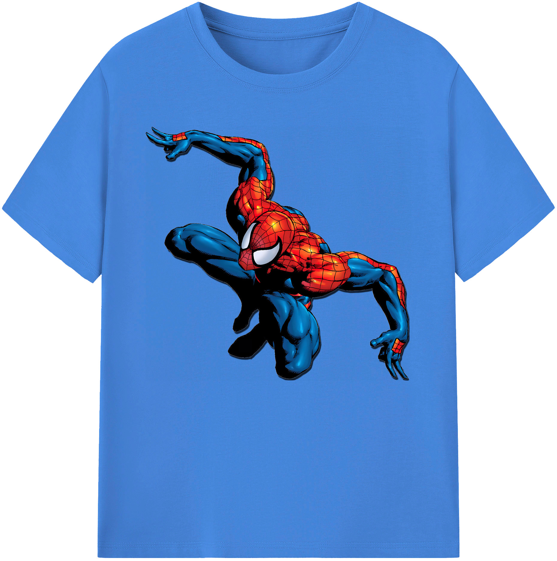 （画像用） Spider Man スパイダーマン 綿100％ メンズ半袖Tシャツ｜肌触りやわらか＆通気性
