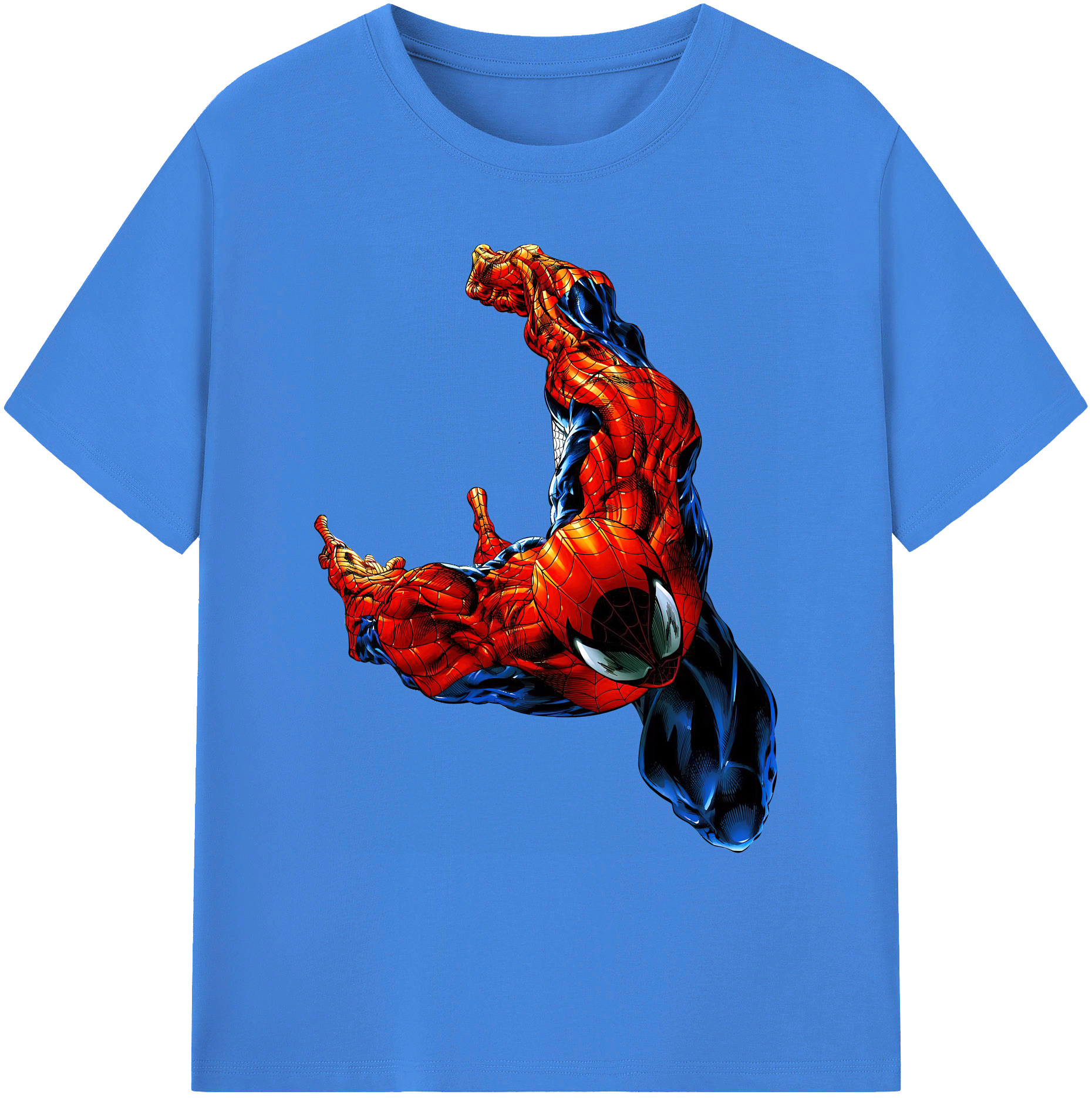 （画像用） Spider Man スパイダーマン 綿100％ メンズ半袖Tシャツ｜肌触りやわらか＆通気性