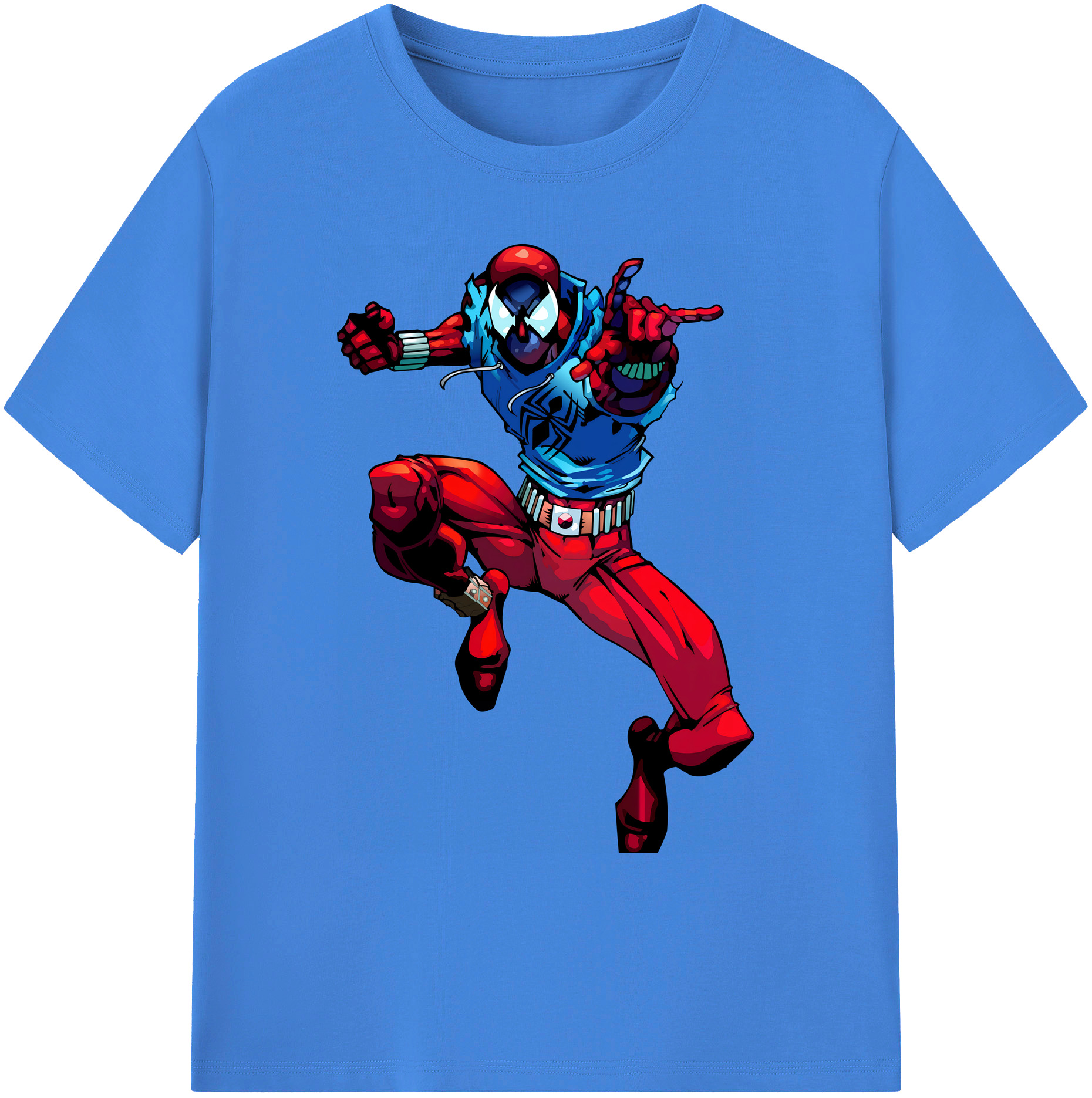 （画像用） Spider Man スパイダーマン 綿100％ メンズ半袖Tシャツ｜肌触りやわらか＆通気性