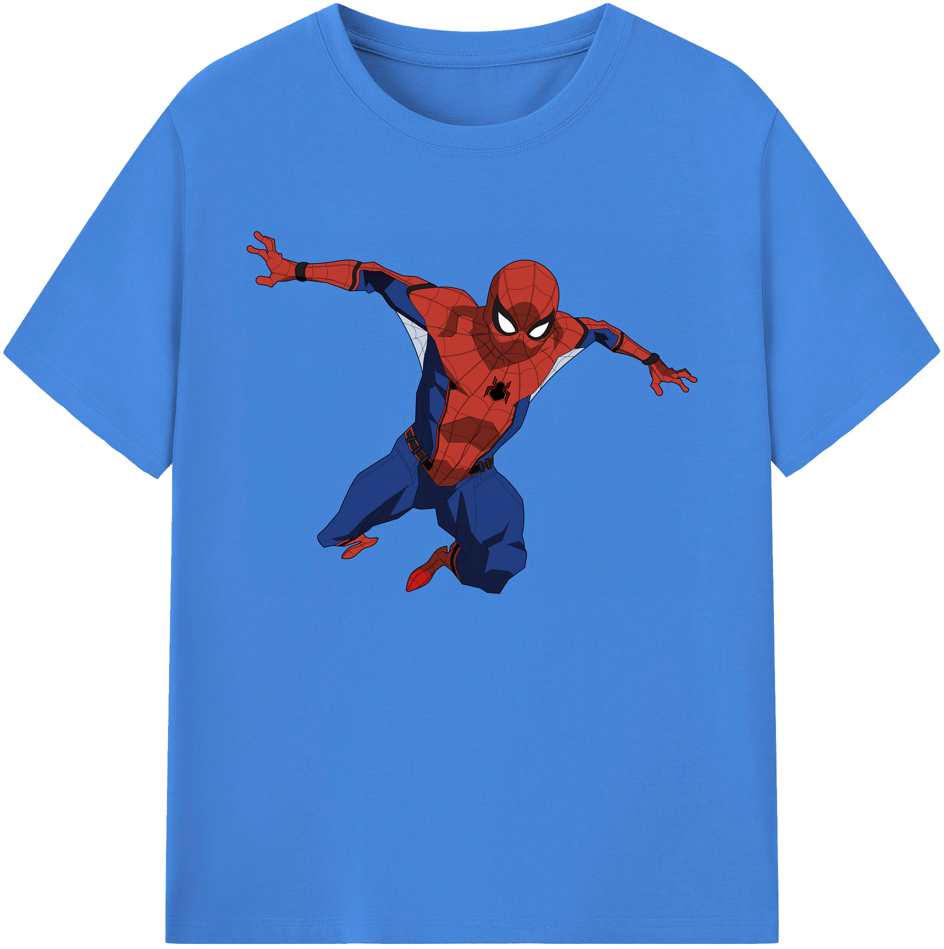 （画像用） Spider Man スパイダーマン 綿100％ メンズ半袖Tシャツ｜肌触りやわらか＆通気性
