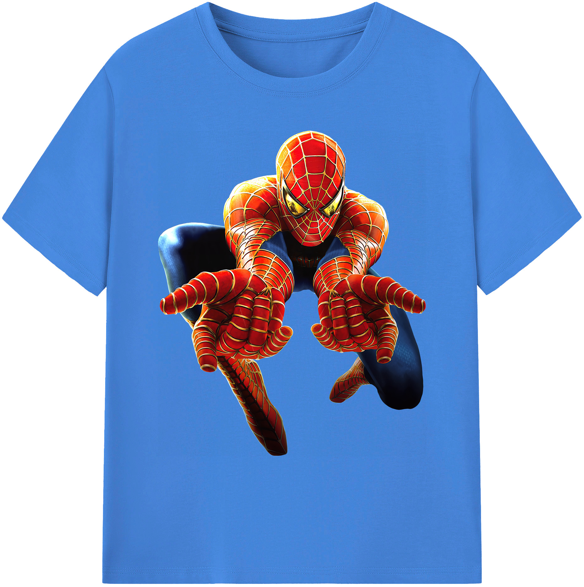 （画像用） Spider Man スパイダーマン 綿100％ メンズ半袖Tシャツ｜肌触りやわらか＆通気性