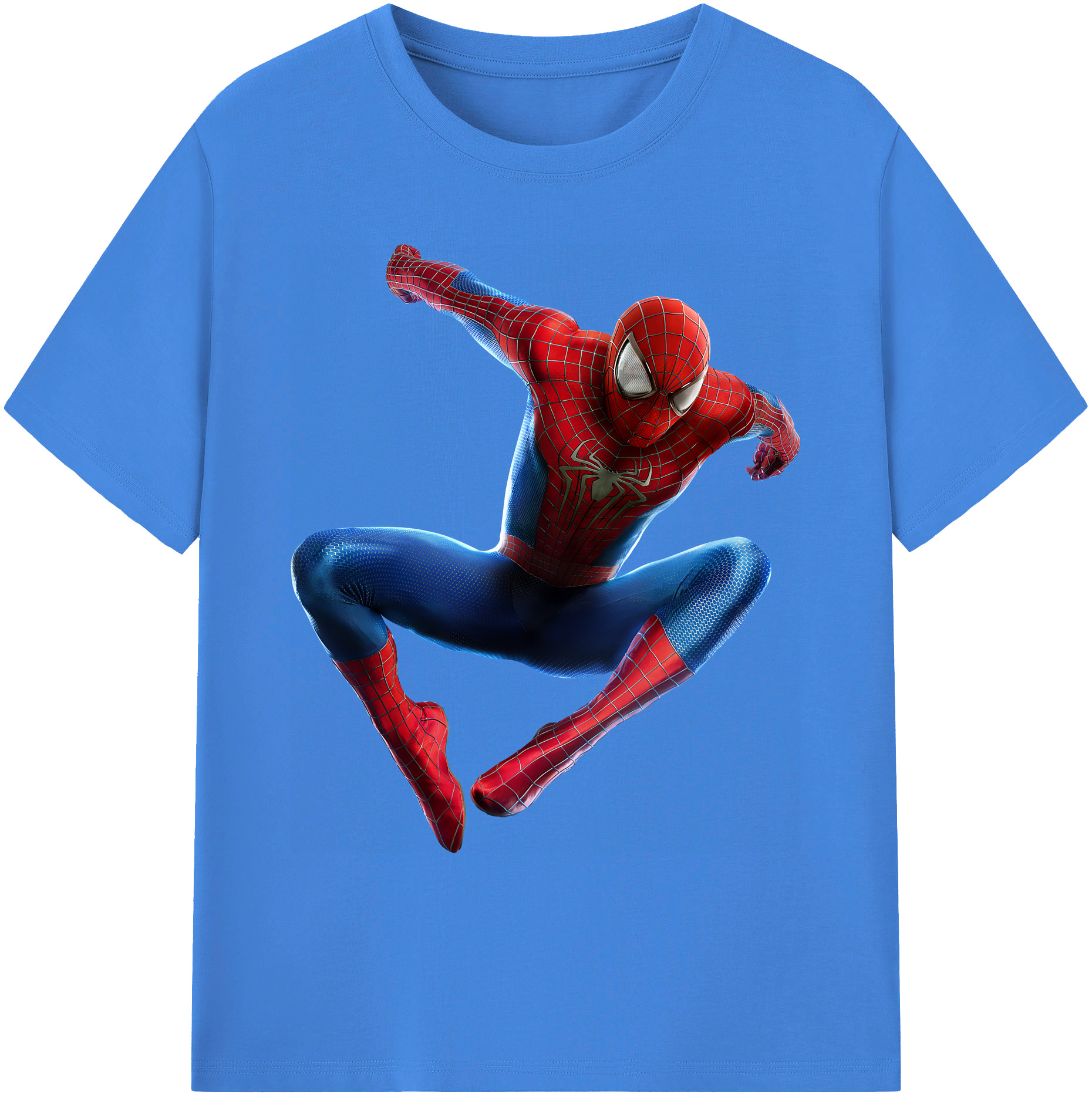 （画像用） Spider Man スパイダーマン 綿100％ メンズ半袖Tシャツ｜肌触りやわらか＆通気性