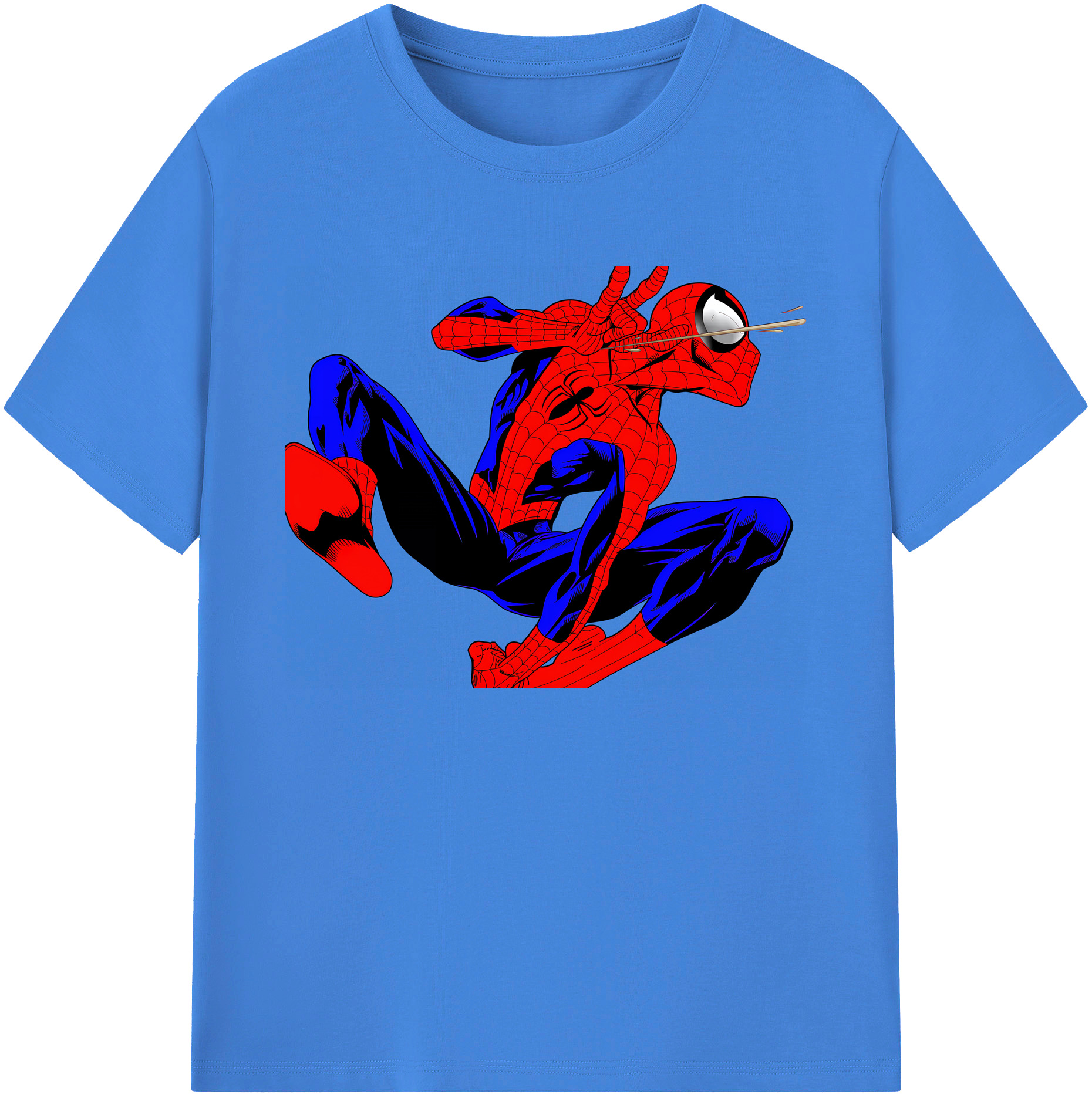 （画像用） Spider Man スパイダーマン 綿100％ メンズ半袖Tシャツ｜肌触りやわらか＆通気性
