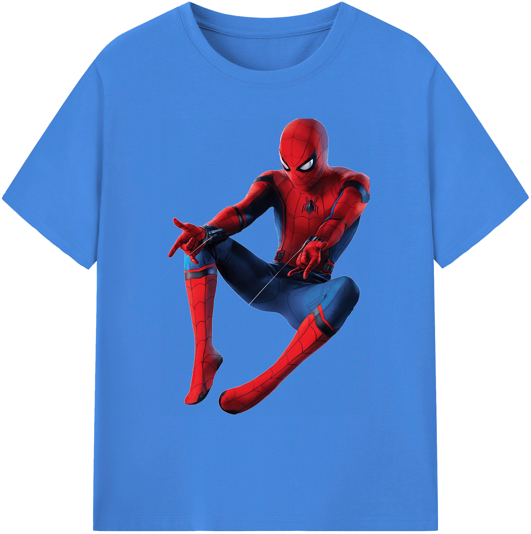 （画像用） Spider Man スパイダーマン 綿100％ メンズ半袖Tシャツ｜肌触りやわらか＆通気性