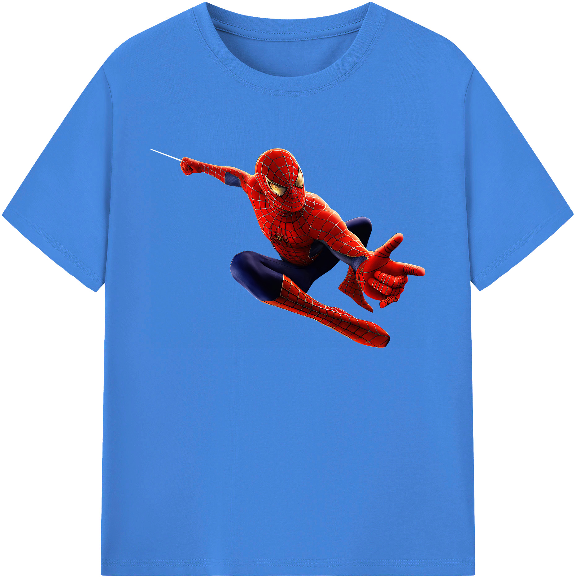 （画像用） Spider Man スパイダーマン 綿100％ メンズ半袖Tシャツ｜肌触りやわらか＆通気性