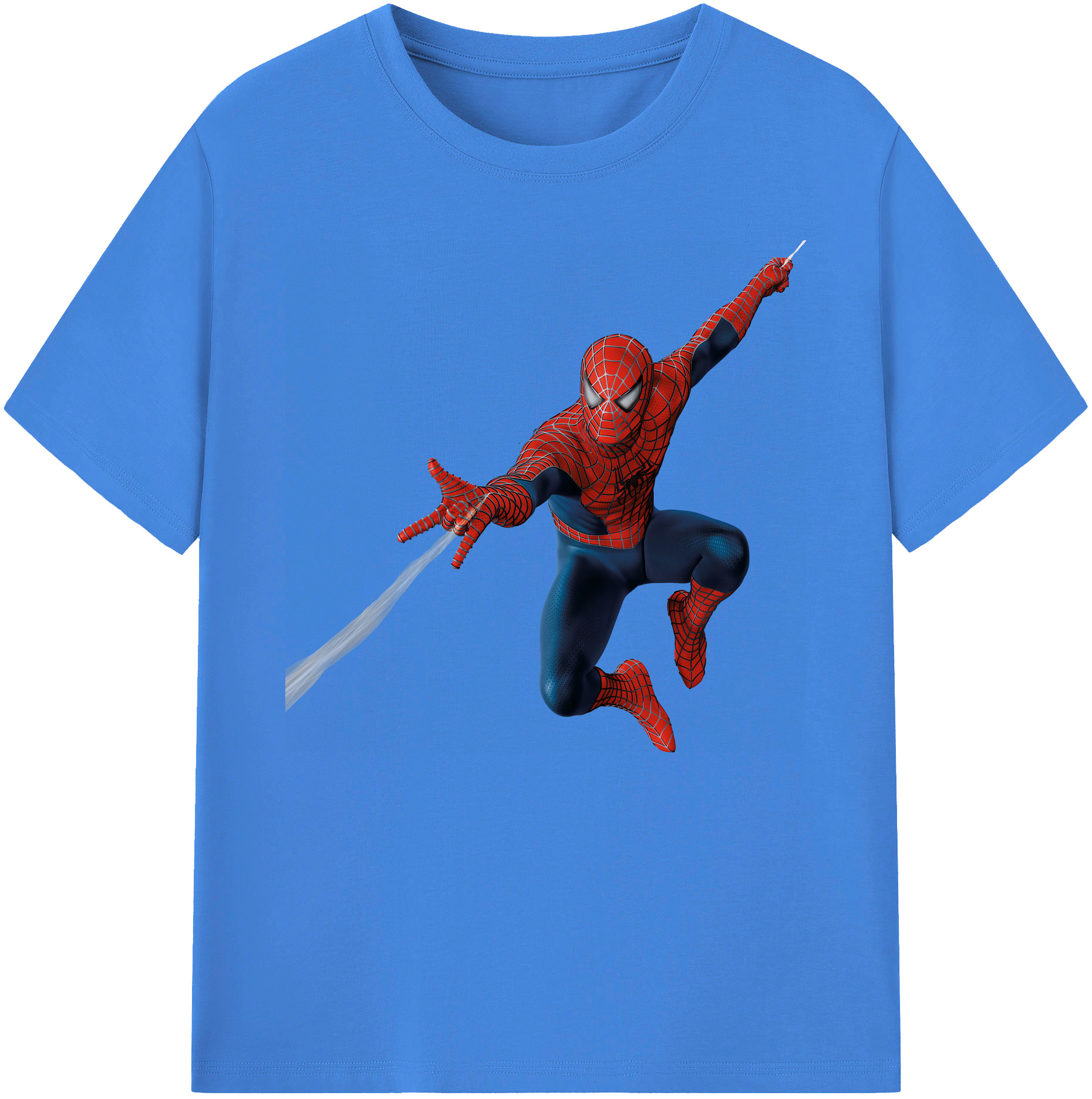 （画像用） Spider Man スパイダーマン 綿100％ メンズ半袖Tシャツ｜肌触りやわらか＆通気性