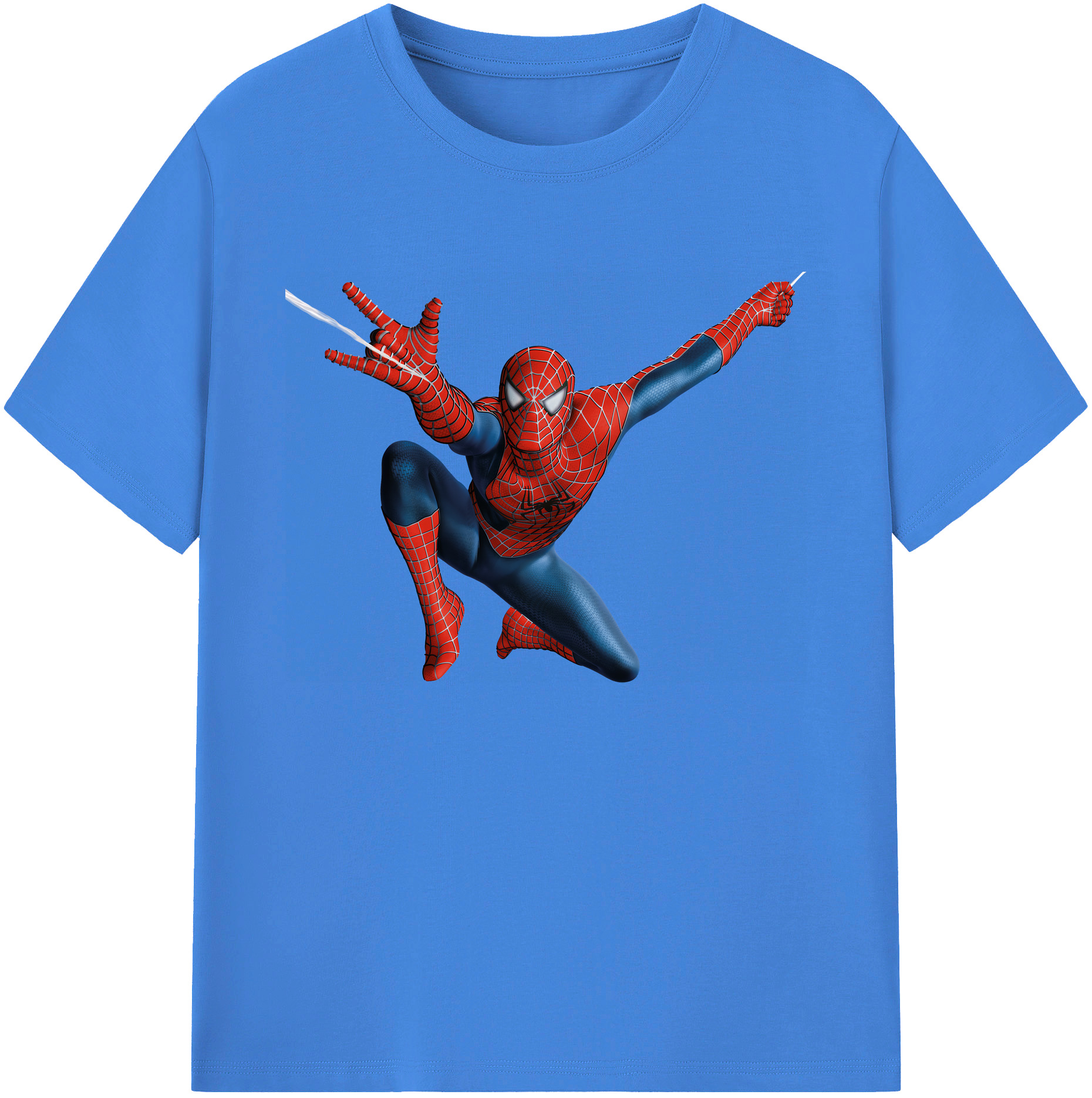 （画像用） Spider Man スパイダーマン 綿100％ メンズ半袖Tシャツ｜肌触りやわらか＆通気性