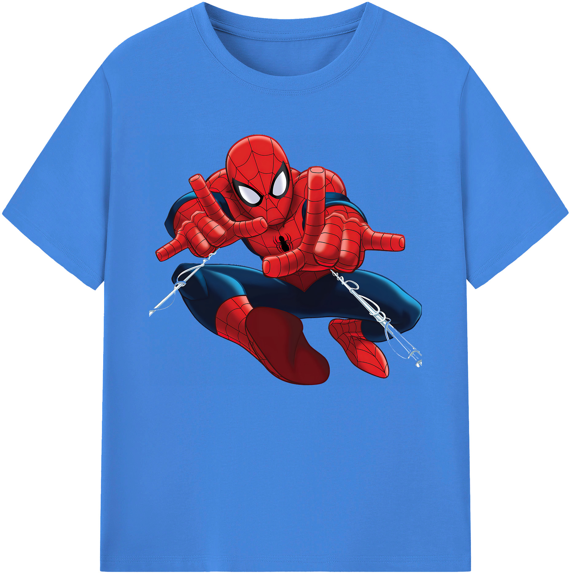 （画像用） Spider Man スパイダーマン 綿100％ メンズ半袖Tシャツ｜肌触りやわらか＆通気性