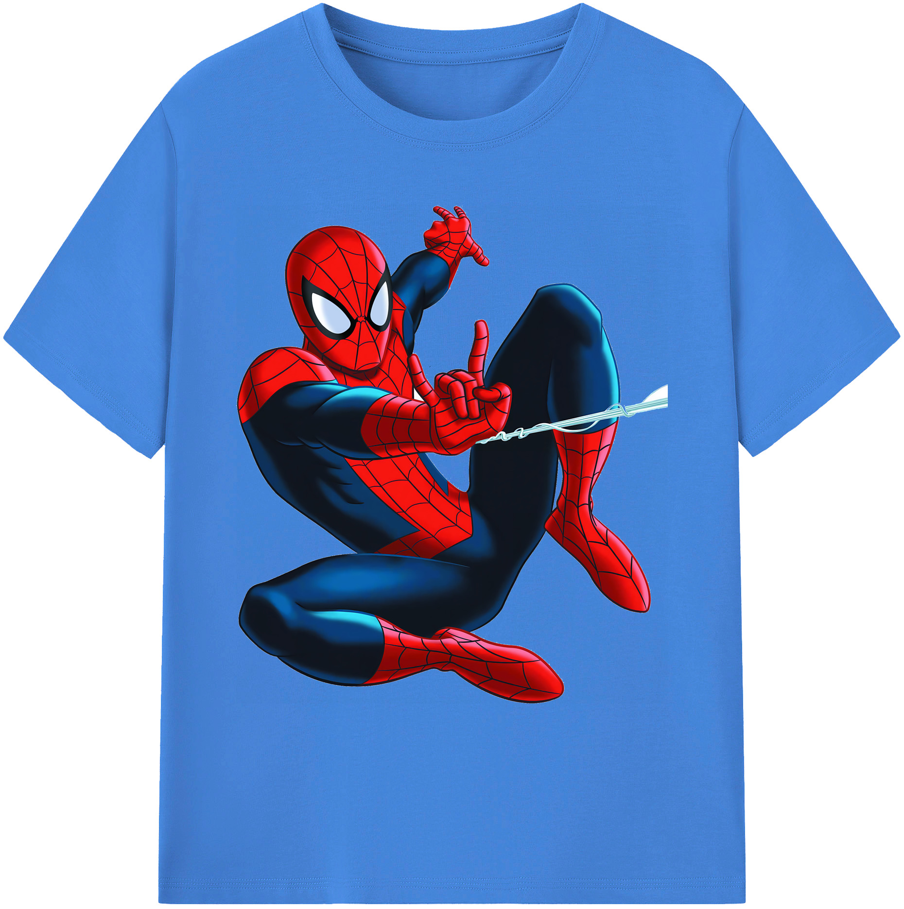（画像用） Spider Man スパイダーマン 綿100％ メンズ半袖Tシャツ｜肌触りやわらか＆通気性