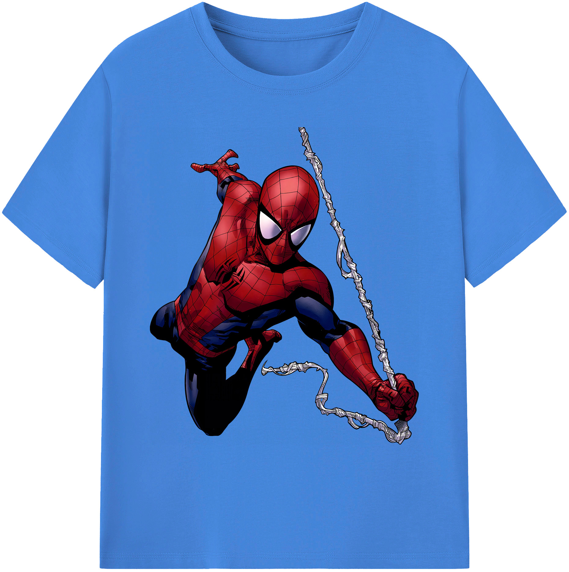 （画像用） Spider Man スパイダーマン 綿100％ メンズ半袖Tシャツ｜肌触りやわらか＆通気性