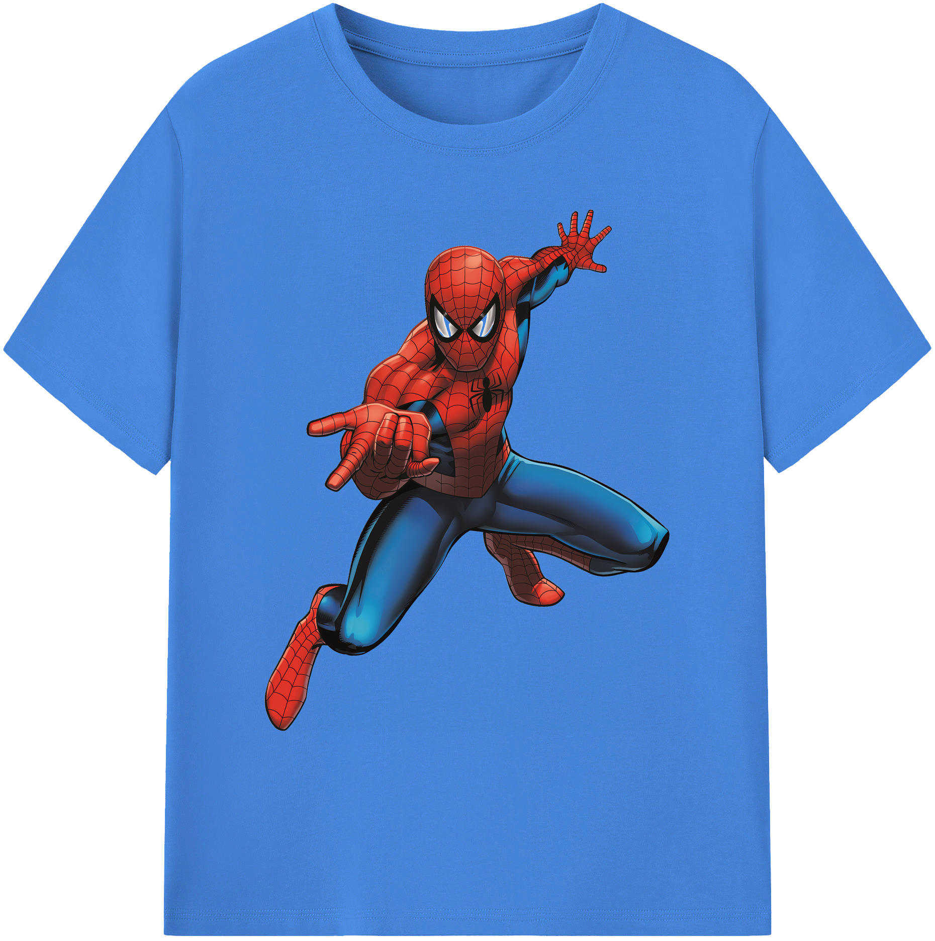 （画像用） Spider Man スパイダーマン 綿100％ メンズ半袖Tシャツ｜肌触りやわらか＆通気性