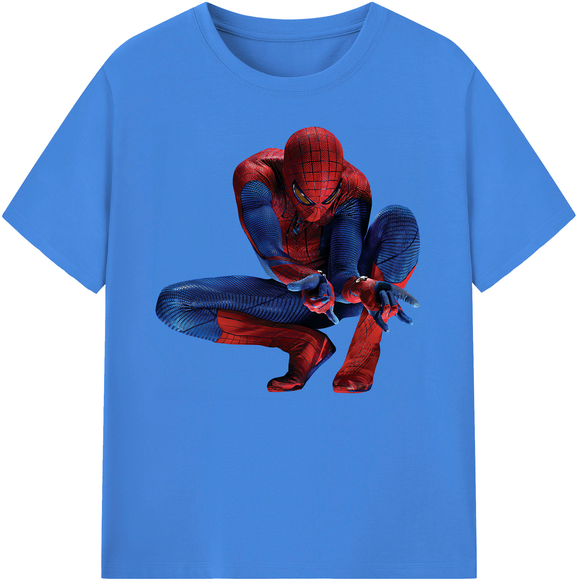 （画像用） Spider Man スパイダーマン 綿100％ メンズ半袖Tシャツ｜肌触りやわらか＆通気性