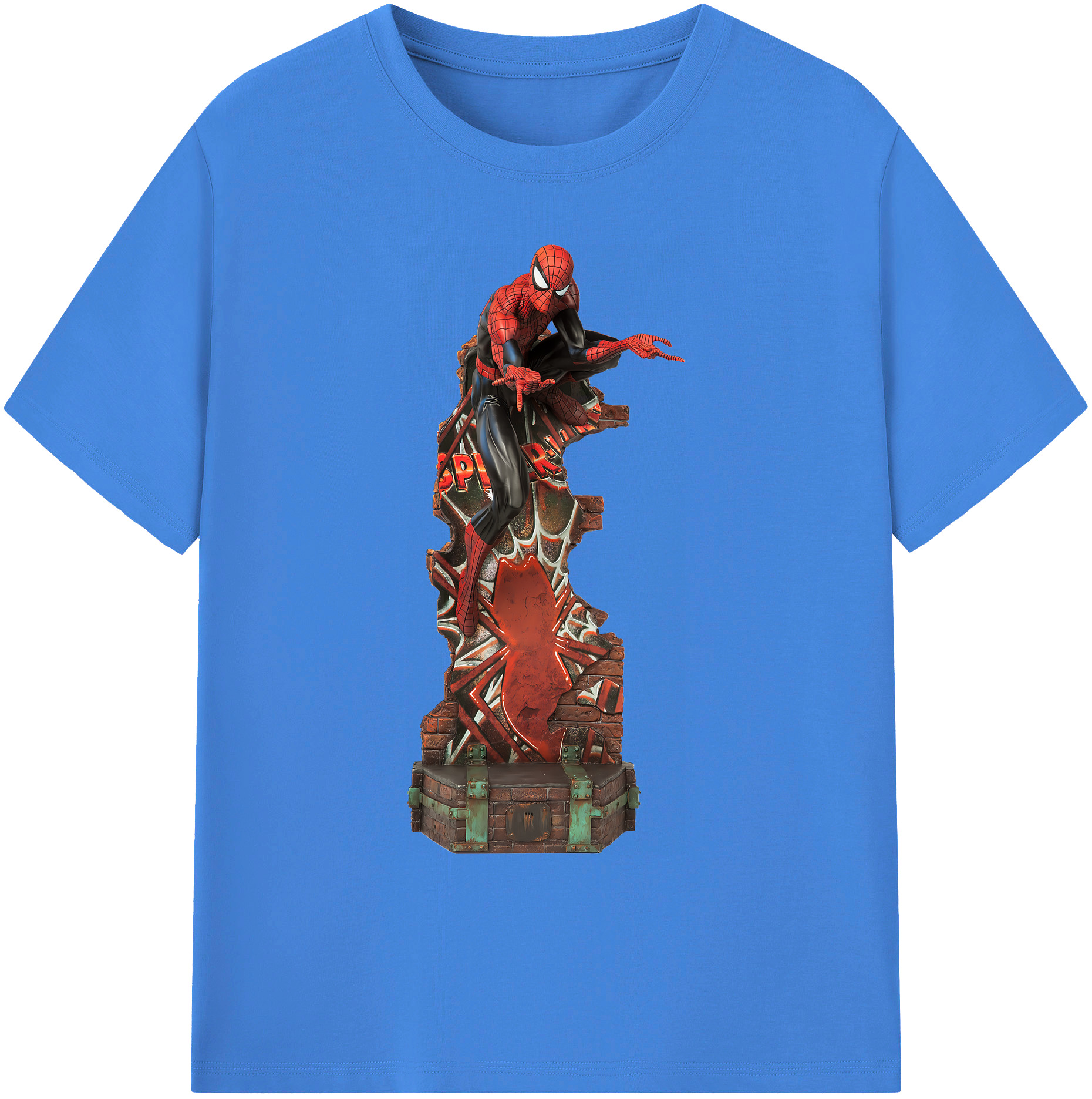 （画像用） Spider Man スパイダーマン 綿100％ メンズ半袖Tシャツ｜肌触りやわらか＆通気性