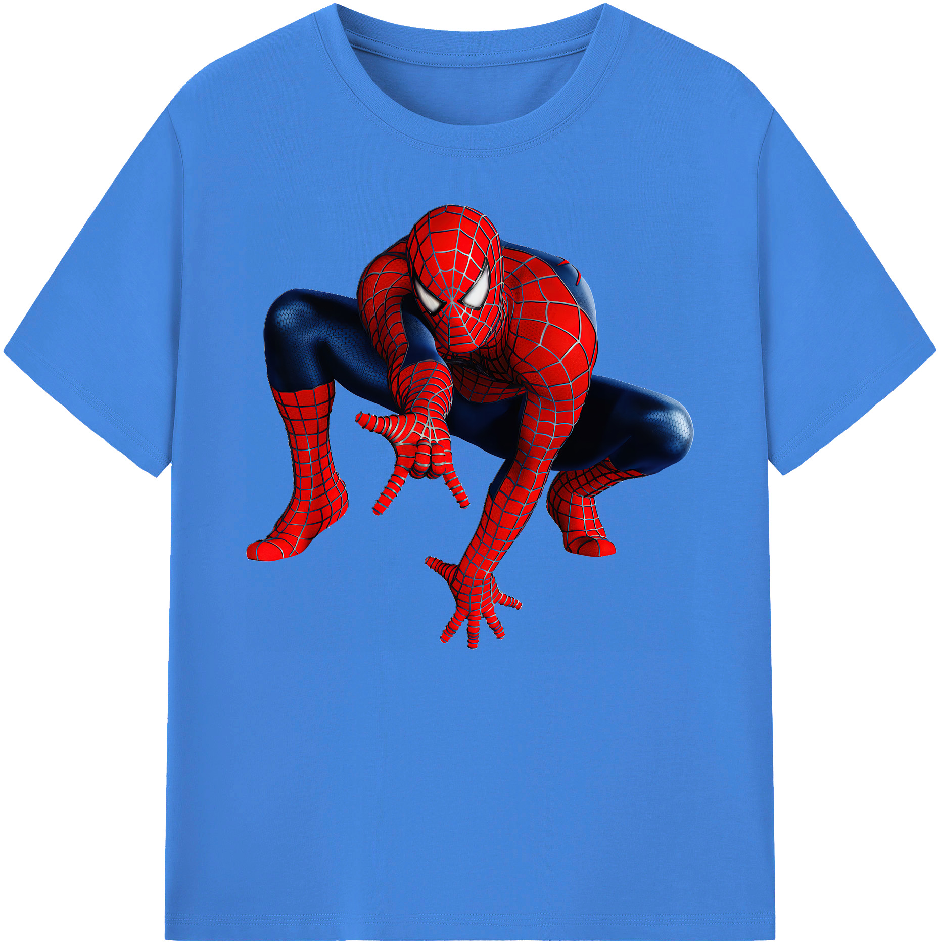 （画像用） Spider Man スパイダーマン 綿100％ メンズ半袖Tシャツ｜肌触りやわらか＆通気性
