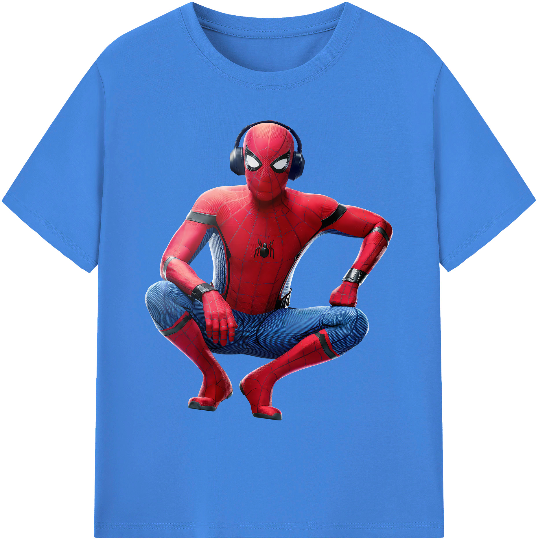 （画像用） Spider Man スパイダーマン 綿100％ メンズ半袖Tシャツ｜肌触りやわらか＆通気性