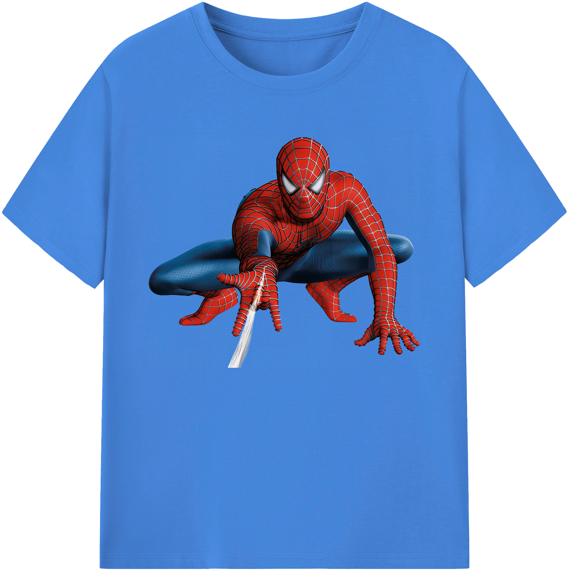 （画像用） Spider Man スパイダーマン 綿100％ メンズ半袖Tシャツ｜肌触りやわらか＆通気性