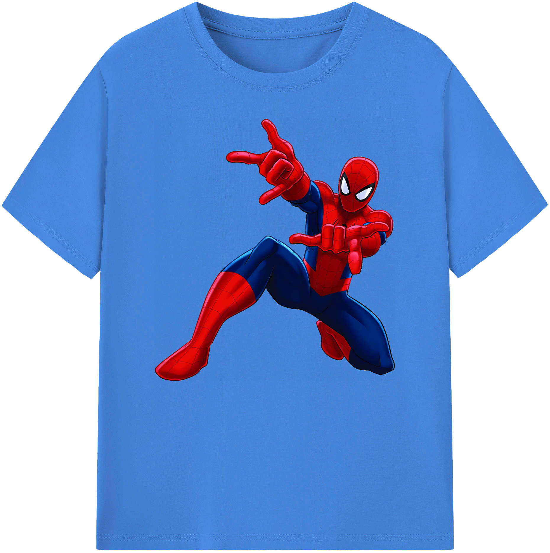 （画像用） Spider Man スパイダーマン 綿100％ メンズ半袖Tシャツ｜肌触りやわらか＆通気性