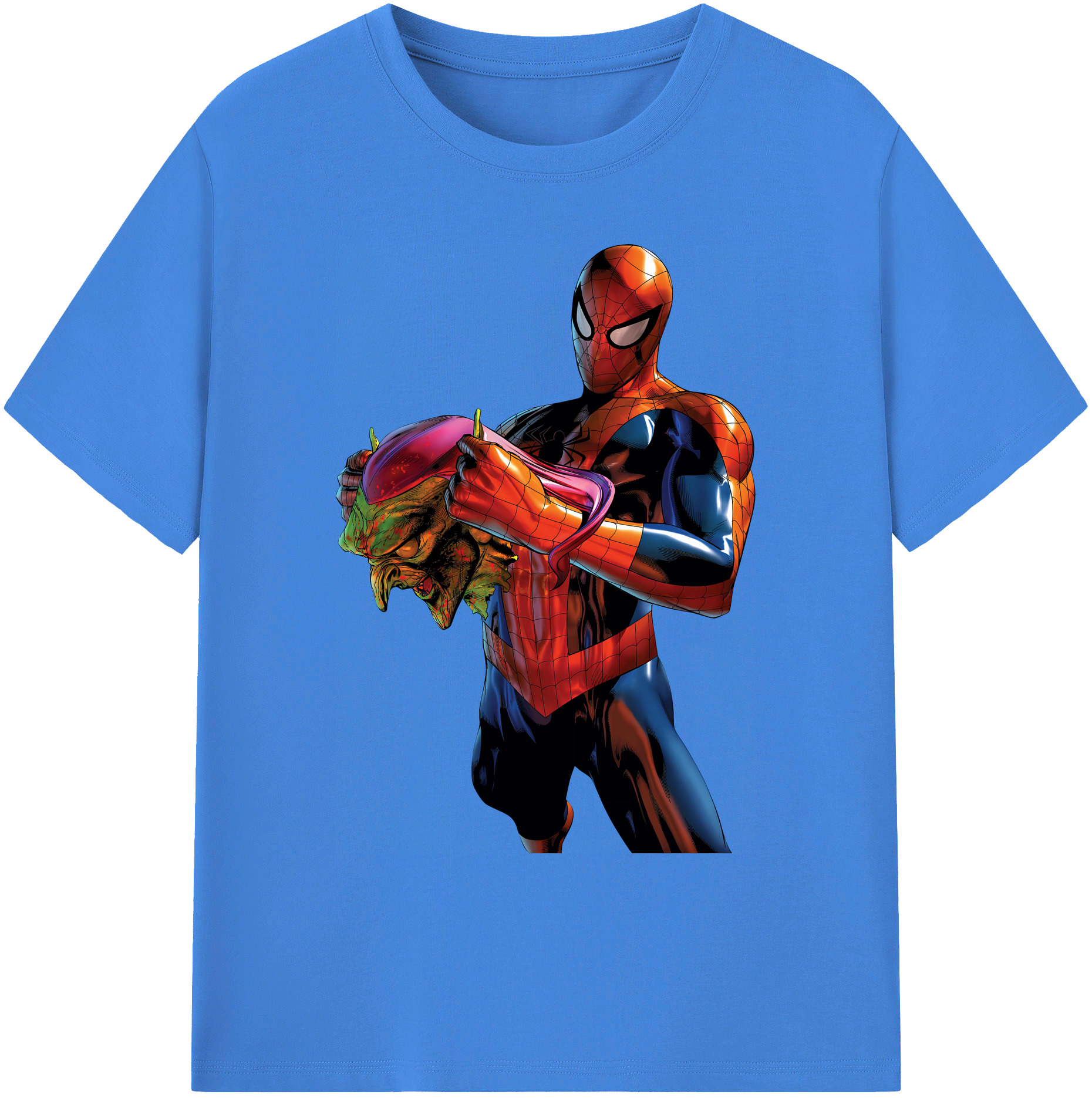 （画像用） Spider Man スパイダーマン 綿100％ メンズ半袖Tシャツ｜肌触りやわらか＆通気性