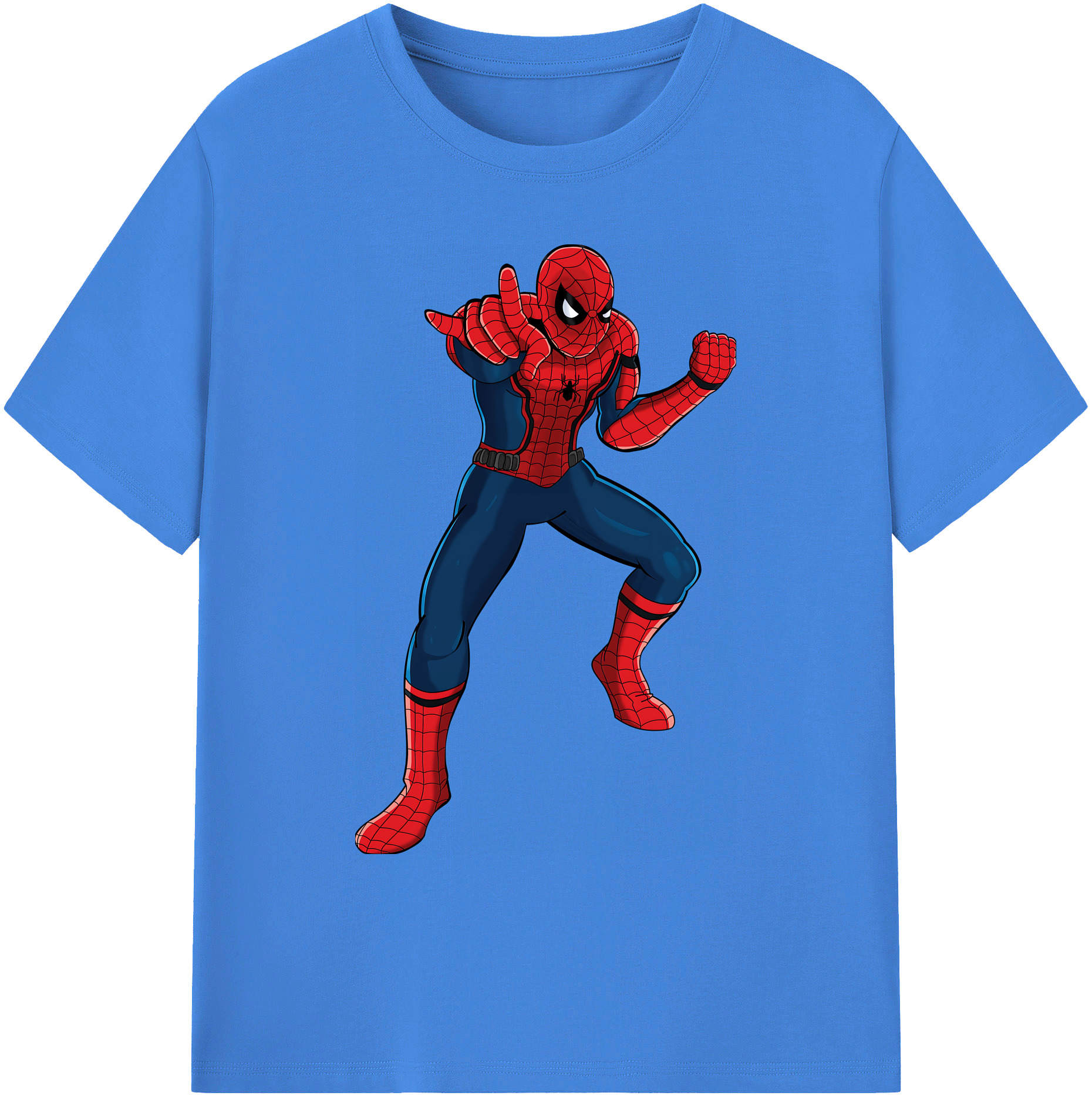 （画像用） Spider Man スパイダーマン 綿100％ メンズ半袖Tシャツ｜肌触りやわらか＆通気性