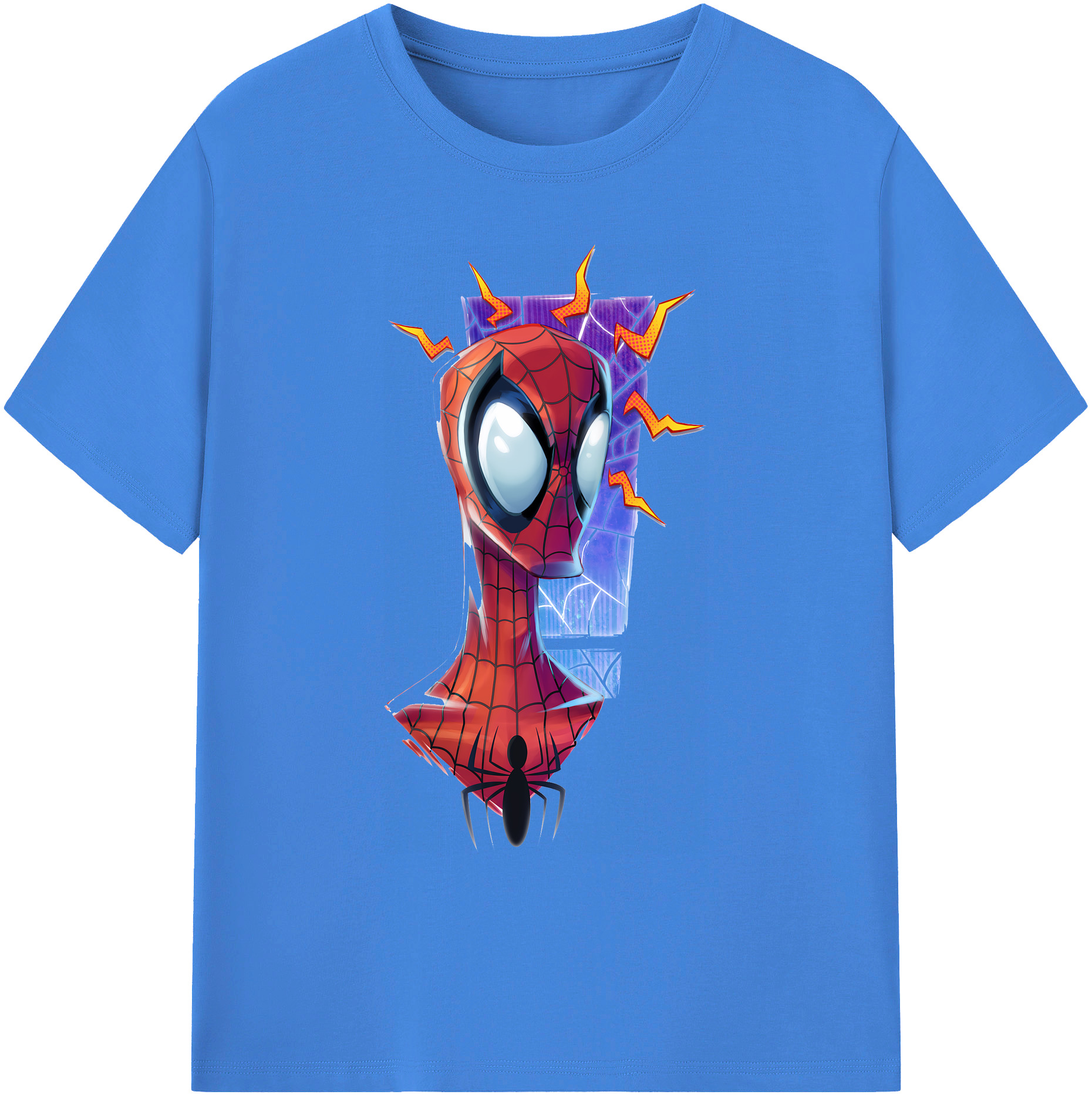 （画像用） Spider Man スパイダーマン 綿100％ メンズ半袖Tシャツ｜肌触りやわらか＆通気性