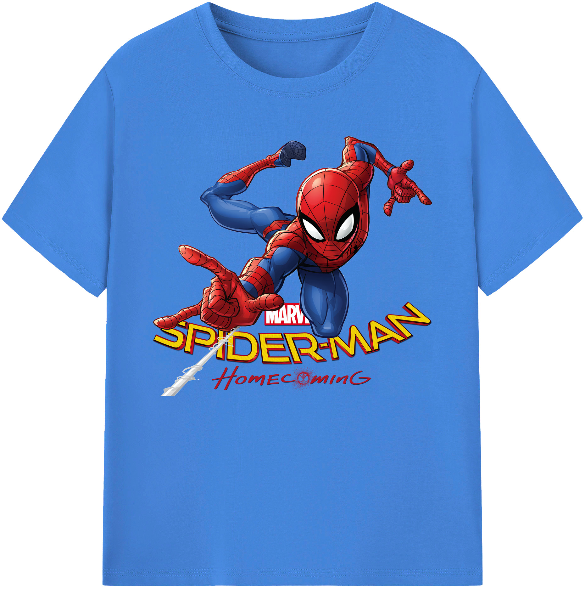 （画像用） Spider Man スパイダーマン 綿100％ メンズ半袖Tシャツ｜肌触りやわらか＆通気性