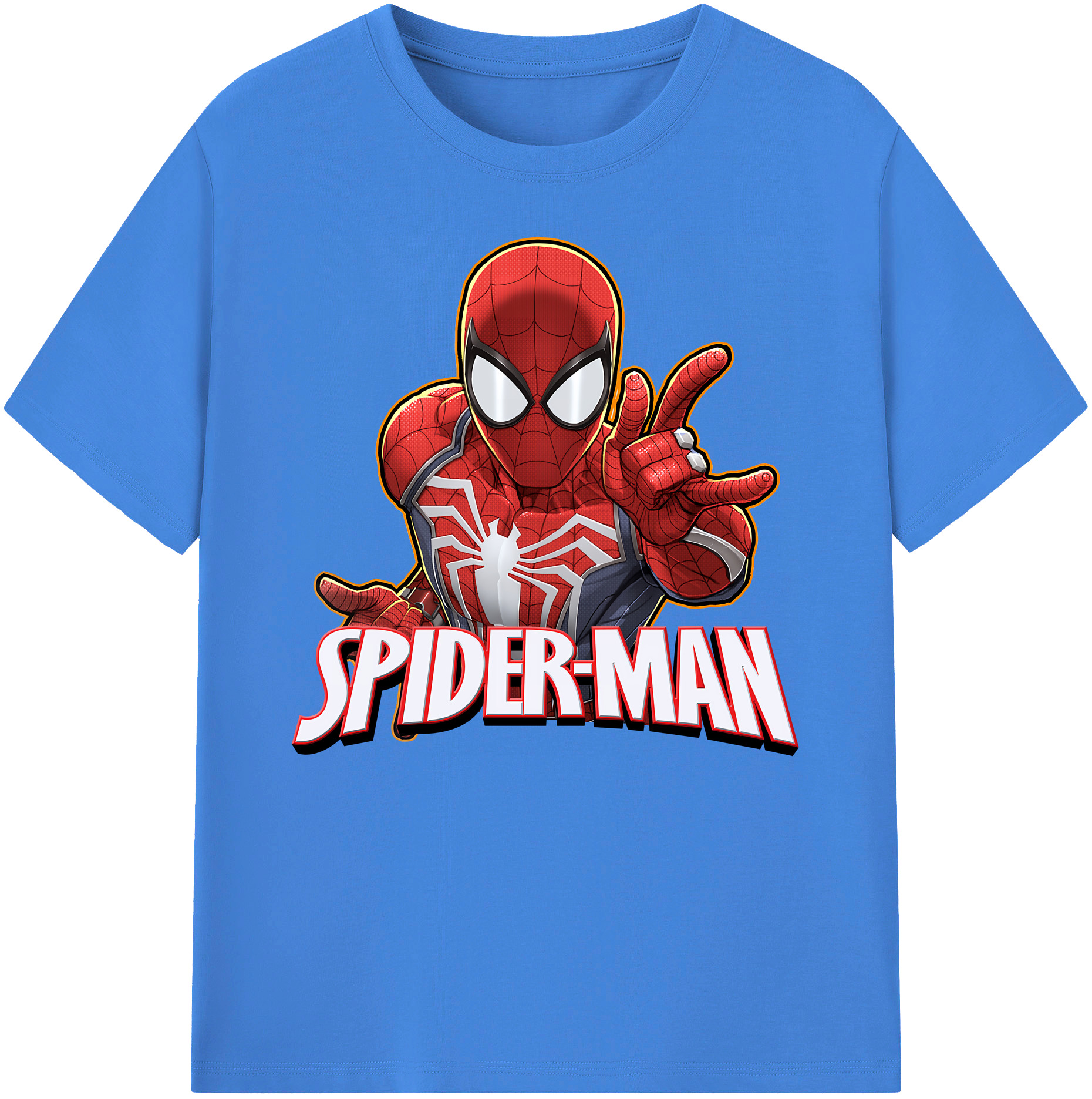 （画像用） Spider Man スパイダーマン 綿100％ メンズ半袖Tシャツ｜肌触りやわらか＆通気性