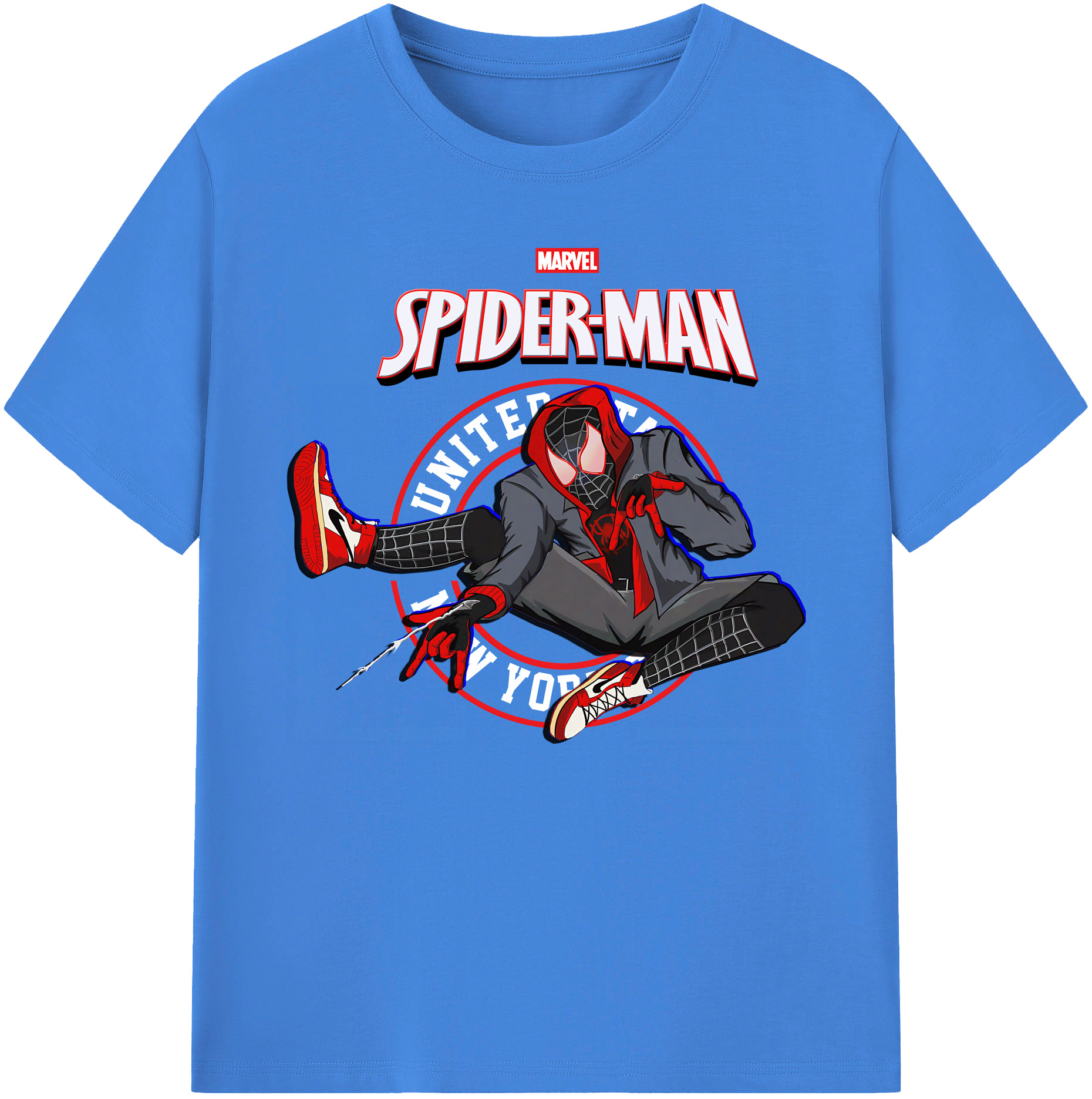 （画像用） Spider Man スパイダーマン 綿100％ メンズ半袖Tシャツ｜肌触りやわらか＆通気性