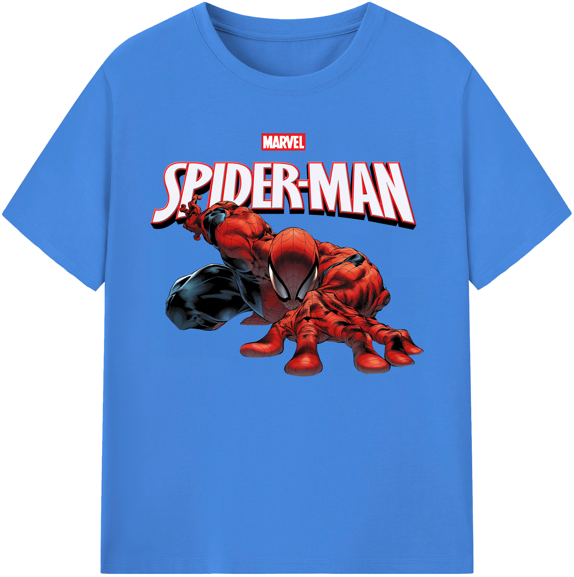 （画像用） Spider Man スパイダーマン 綿100％ メンズ半袖Tシャツ｜肌触りやわらか＆通気性