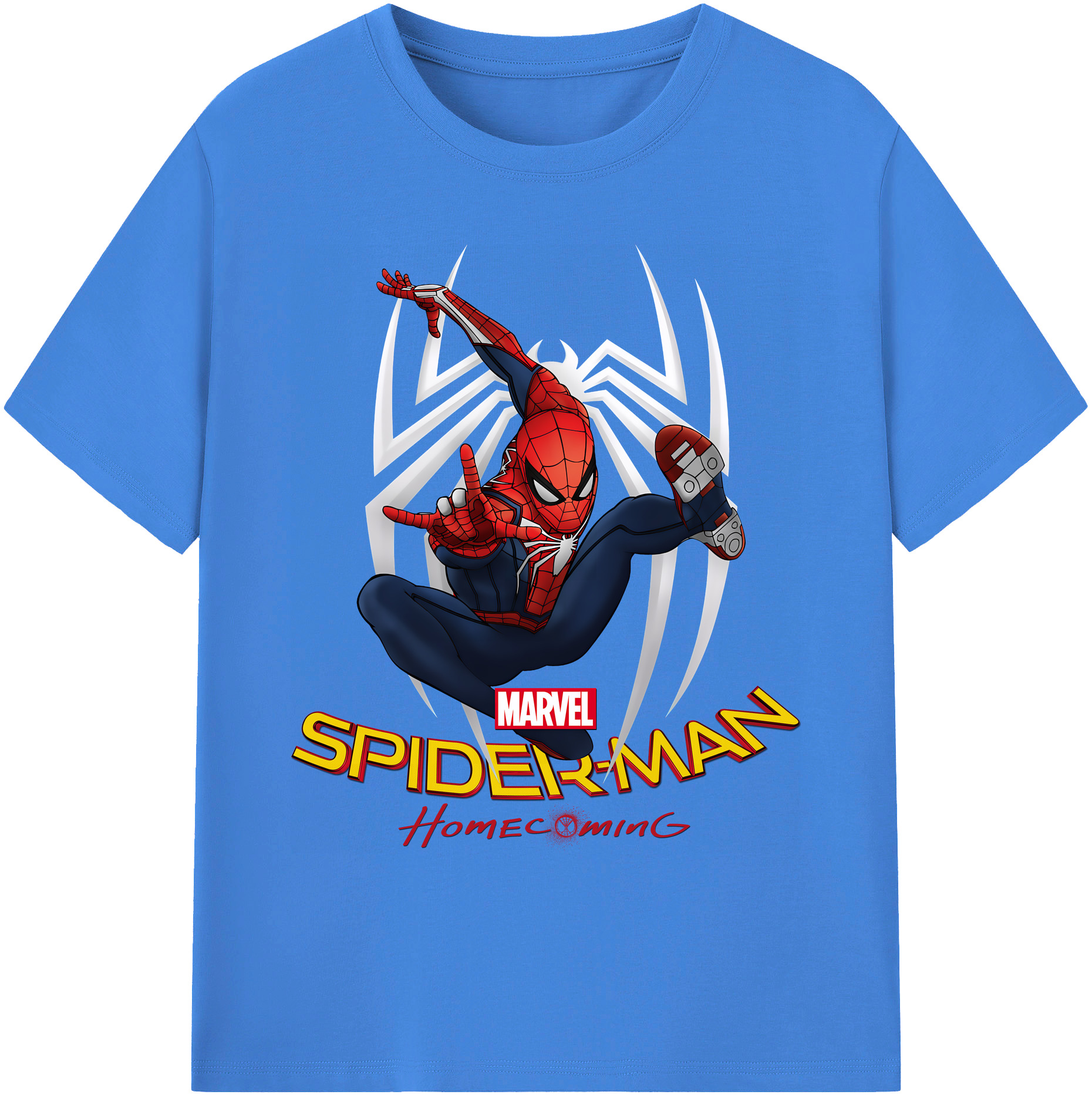 （画像用） Spider Man スパイダーマン 綿100％ メンズ半袖Tシャツ｜肌触りやわらか＆通気性