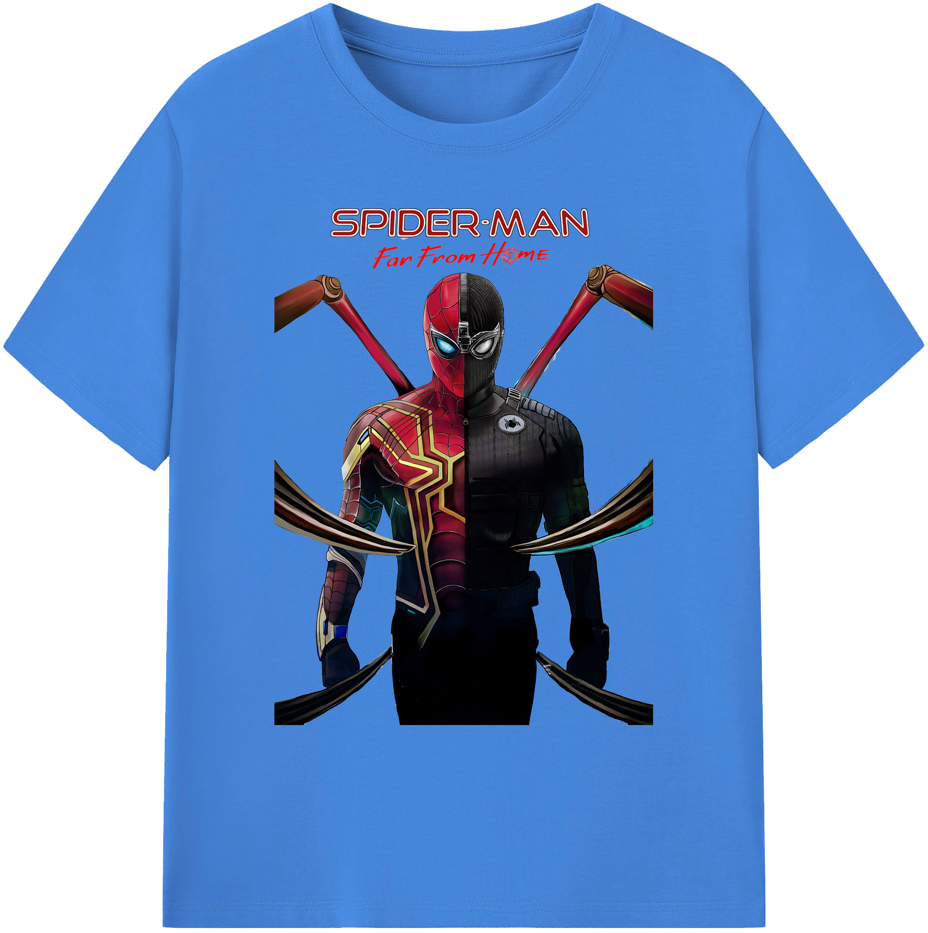 （画像用） Spider Man スパイダーマン 綿100％ メンズ半袖Tシャツ｜肌触りやわらか＆通気性