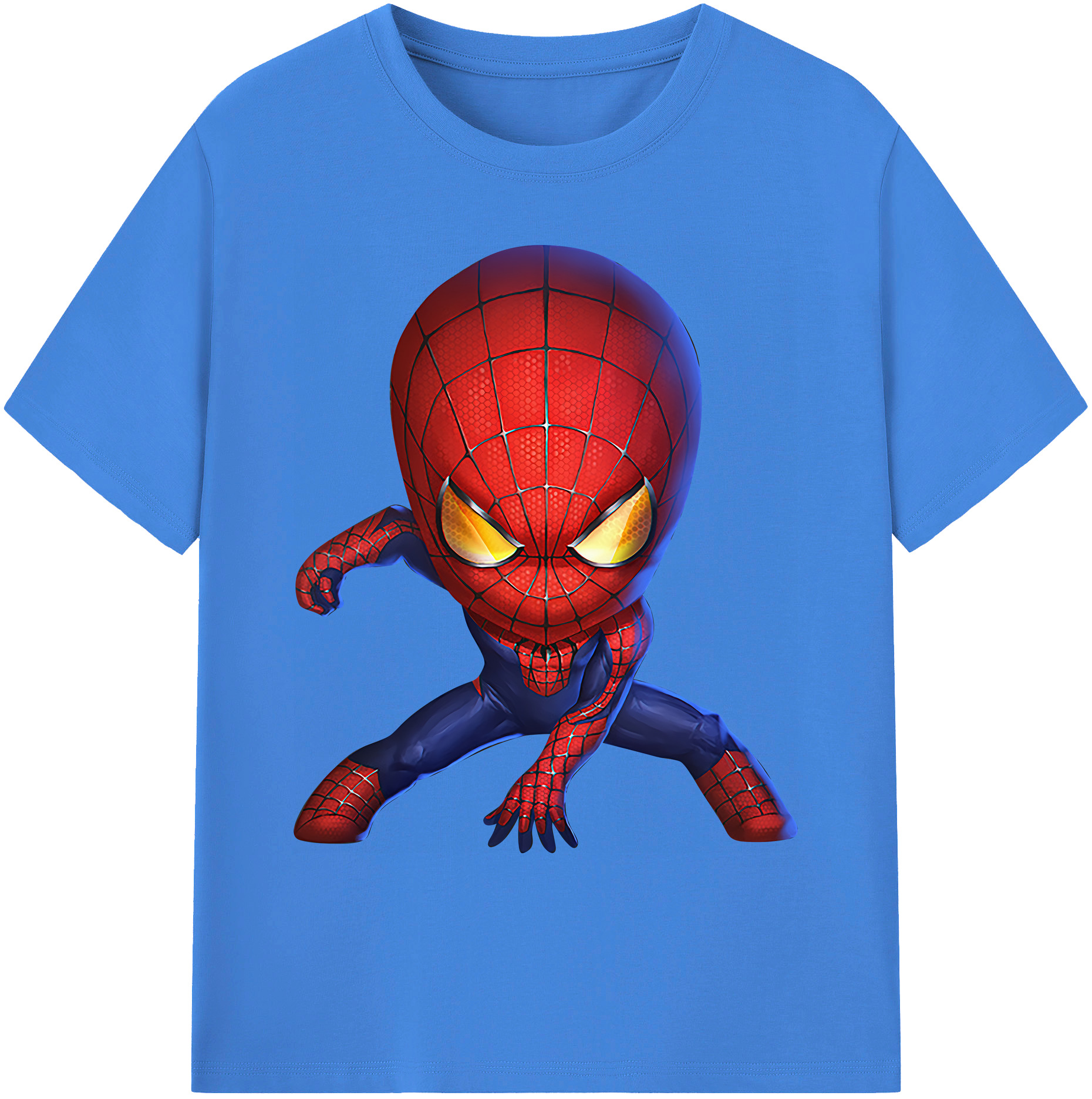 （画像用） Spider Man スパイダーマン 綿100％ メンズ半袖Tシャツ｜肌触りやわらか＆通気性