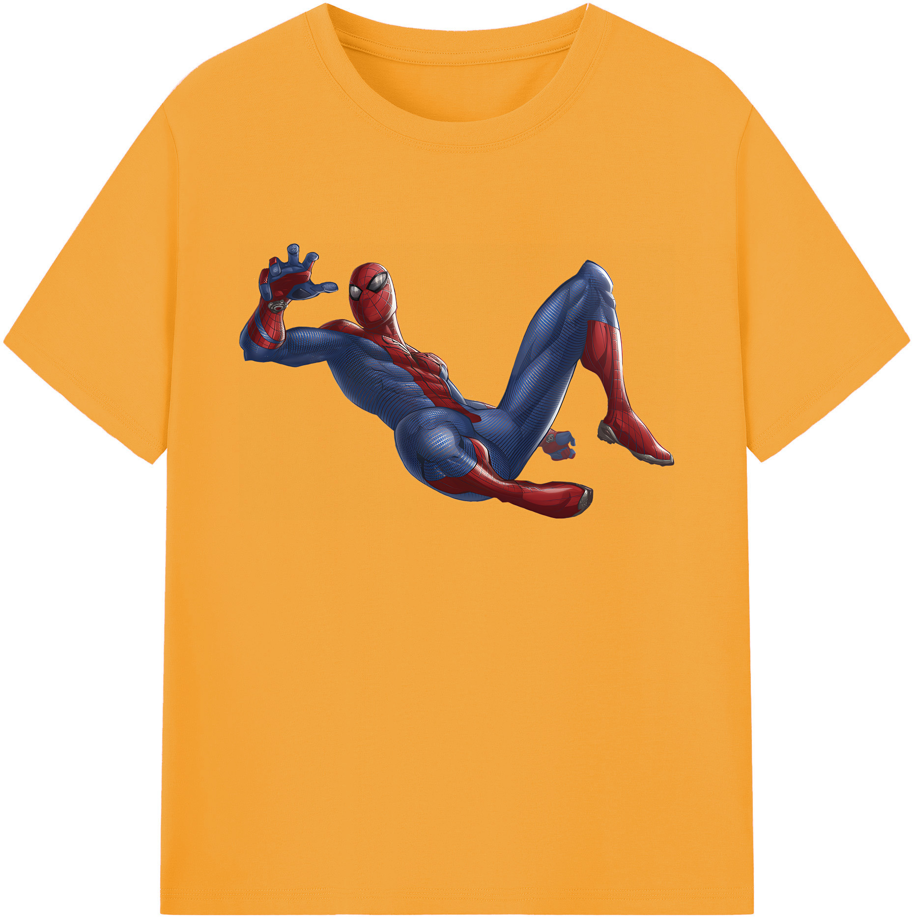 （画像用） Spider Man スパイダーマン 綿100％ メンズ半袖Tシャツ｜肌触りやわらか＆通気性