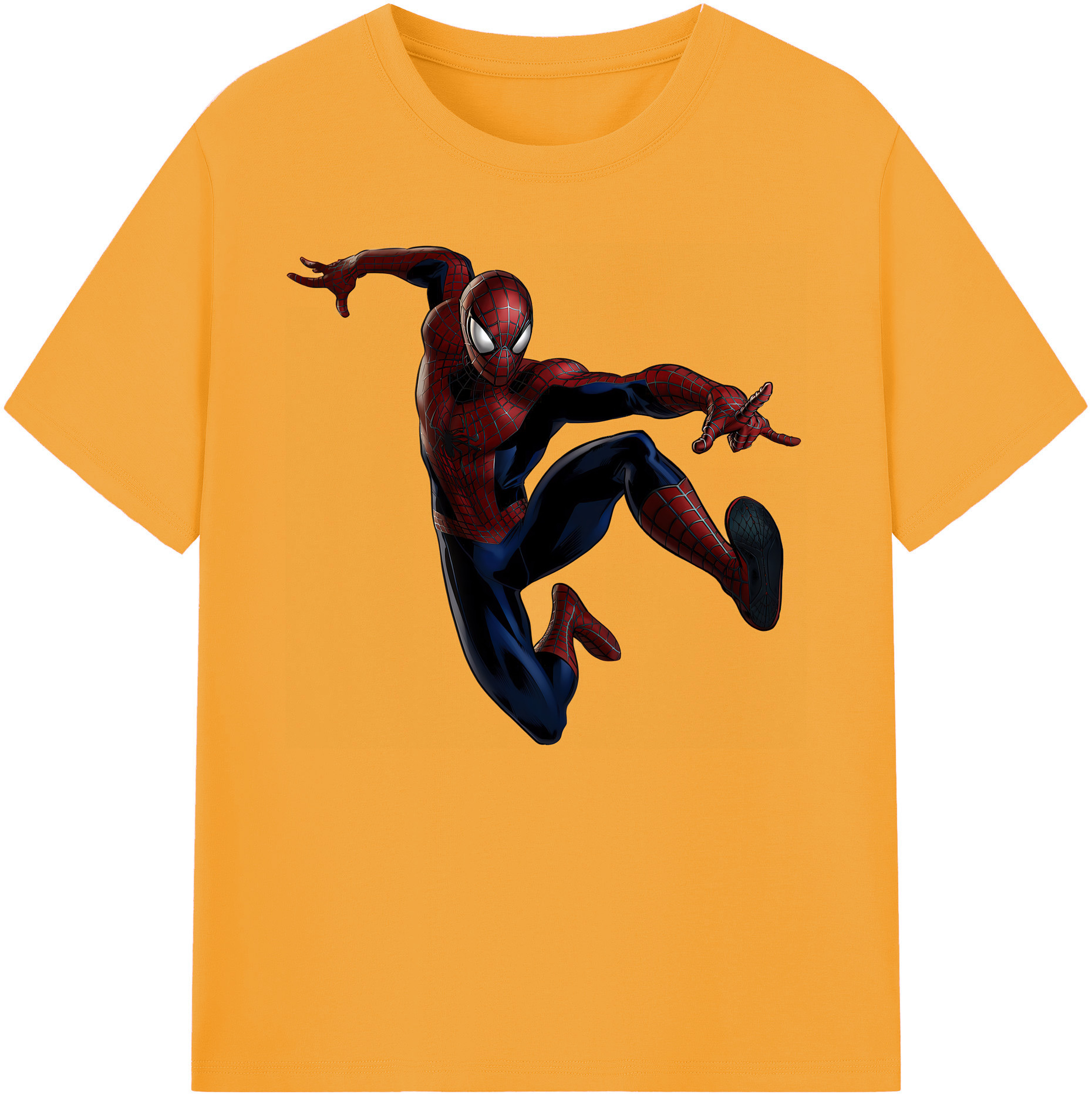 （画像用） Spider Man スパイダーマン 綿100％ メンズ半袖Tシャツ｜肌触りやわらか＆通気性