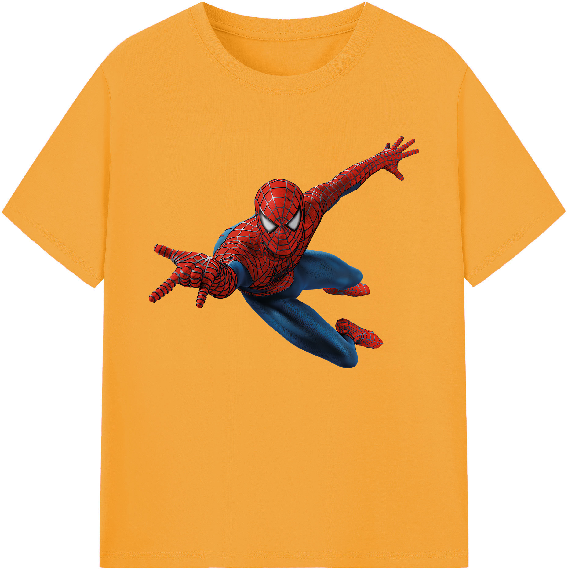 （画像用） Spider Man スパイダーマン 綿100％ メンズ半袖Tシャツ｜肌触りやわらか＆通気性