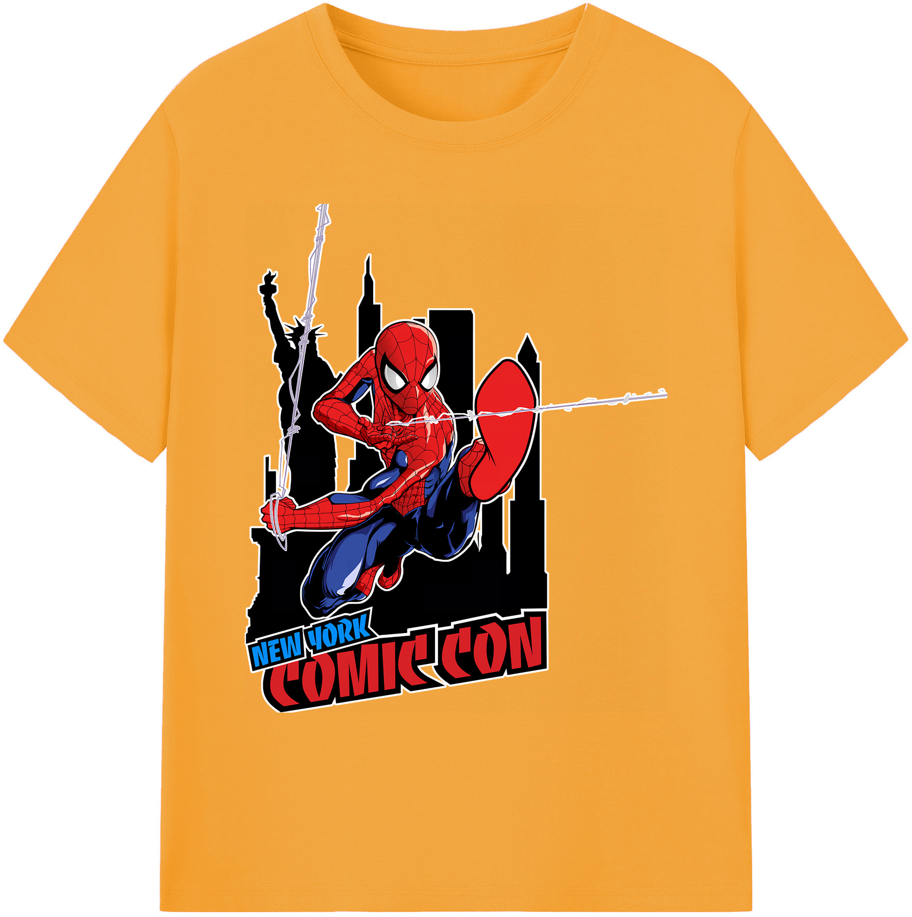（画像用） Spider Man スパイダーマン 綿100％ メンズ半袖Tシャツ｜肌触りやわらか＆通気性