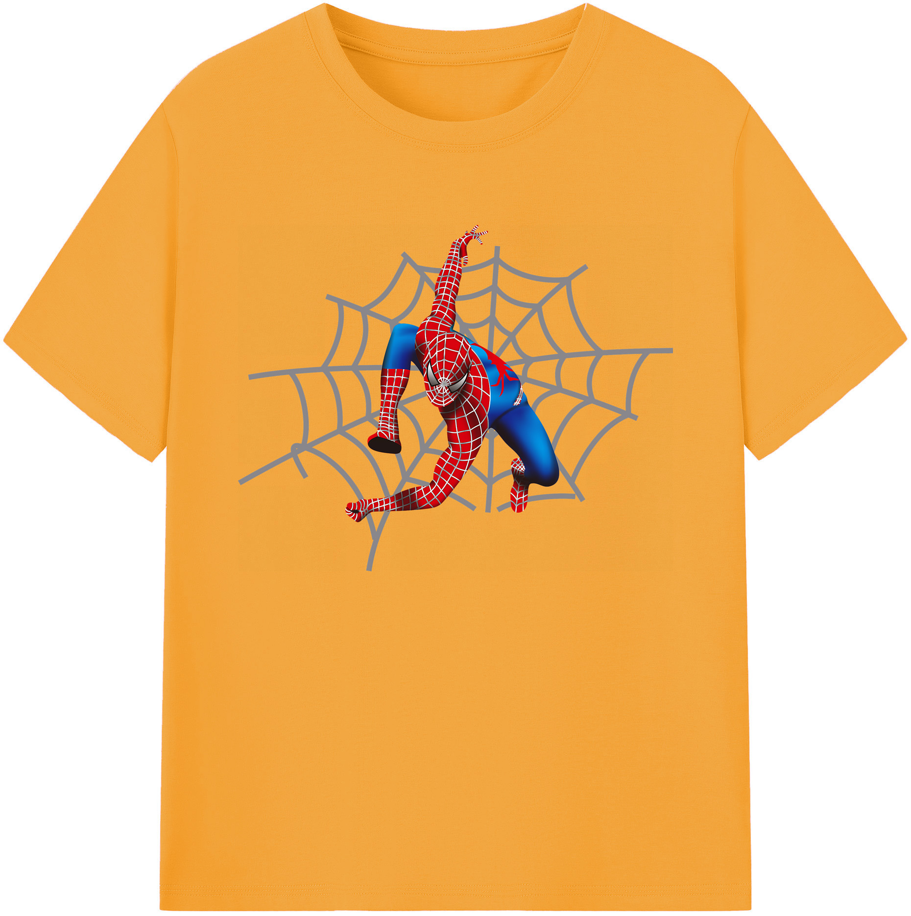 （画像用） Spider Man スパイダーマン 綿100％ メンズ半袖Tシャツ｜肌触りやわらか＆通気性