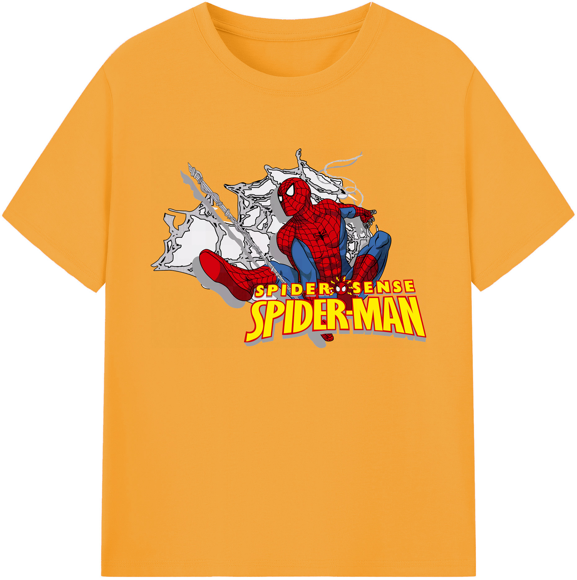 （画像用） Spider Man スパイダーマン 綿100％ メンズ半袖Tシャツ｜肌触りやわらか＆通気性